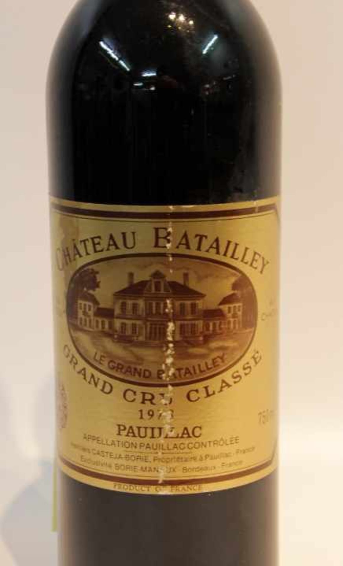 1973 Chateau Batailley 6 FlaschenMis en Bouteille Au ChateauGrand Cru ClassePauillac 750 ml - Bild 2 aus 2