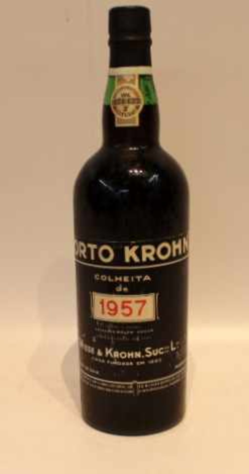 PORTO KROHN Portweinvon 195721,3% Vol. 0,75cl.Original Verschlossen