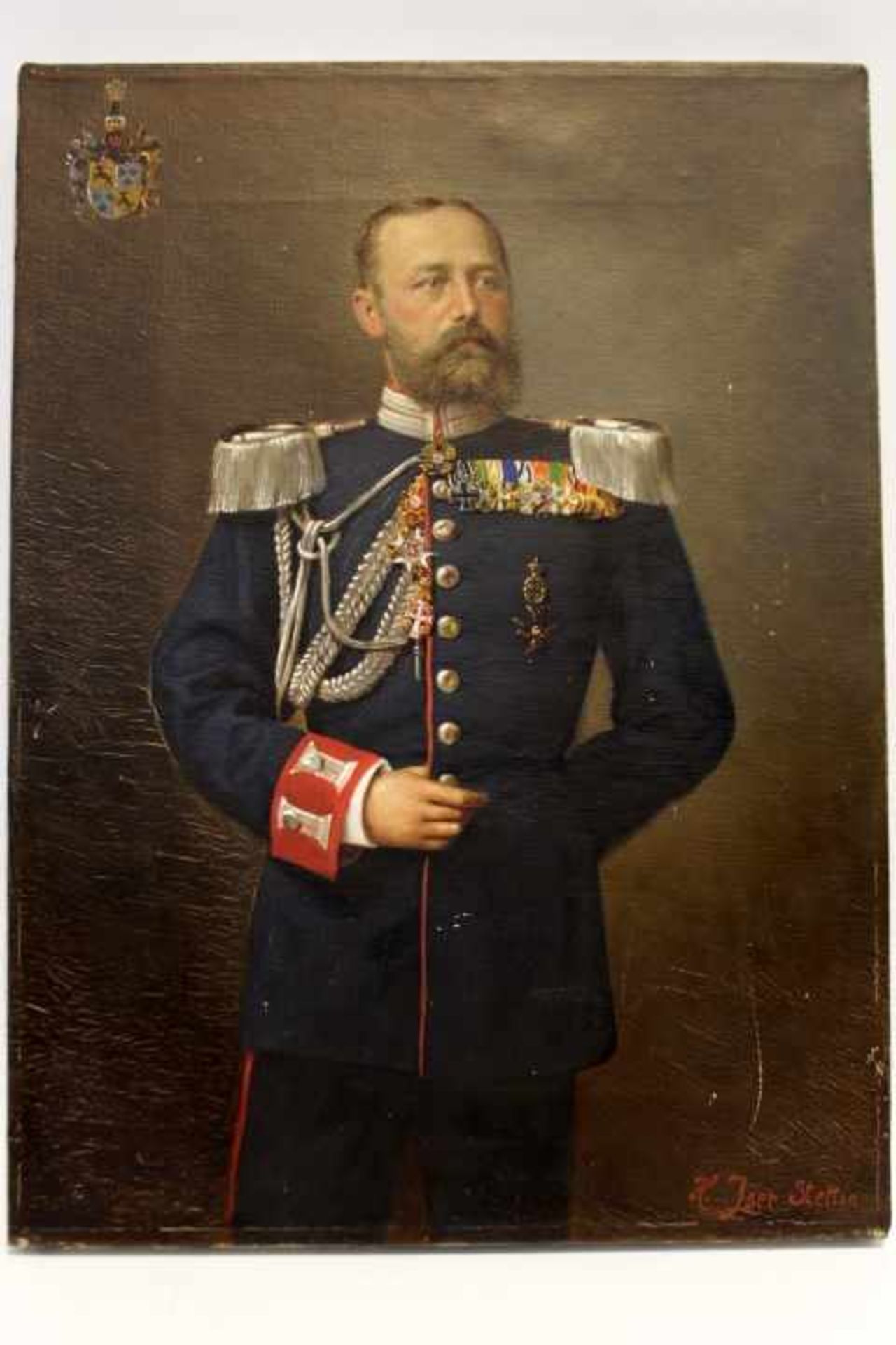 Maximilian Freiherr von Bodman1873-1953Adelsportraitder genannte in UniformLinks oben Familien
