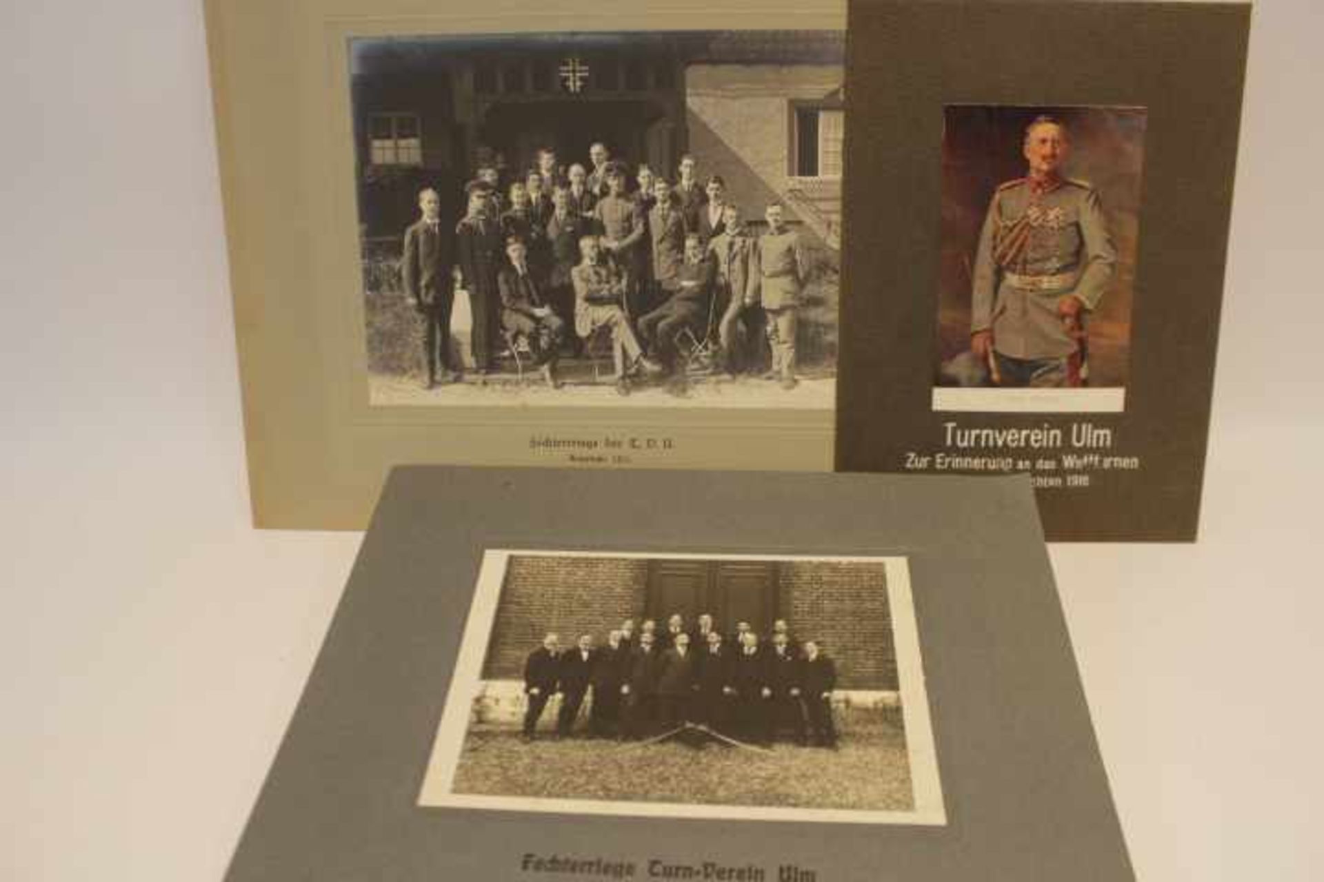 3 FotografienTurnverein Ulm 1916/1917Wettturnen 1916Fechterriege 1914/16/17