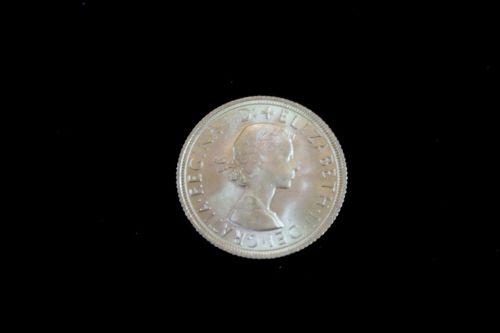 Goldmünze SovereignElisabeth England1958 1Pfund- - -20.00 % buyer's premium on the hammer price, VAT