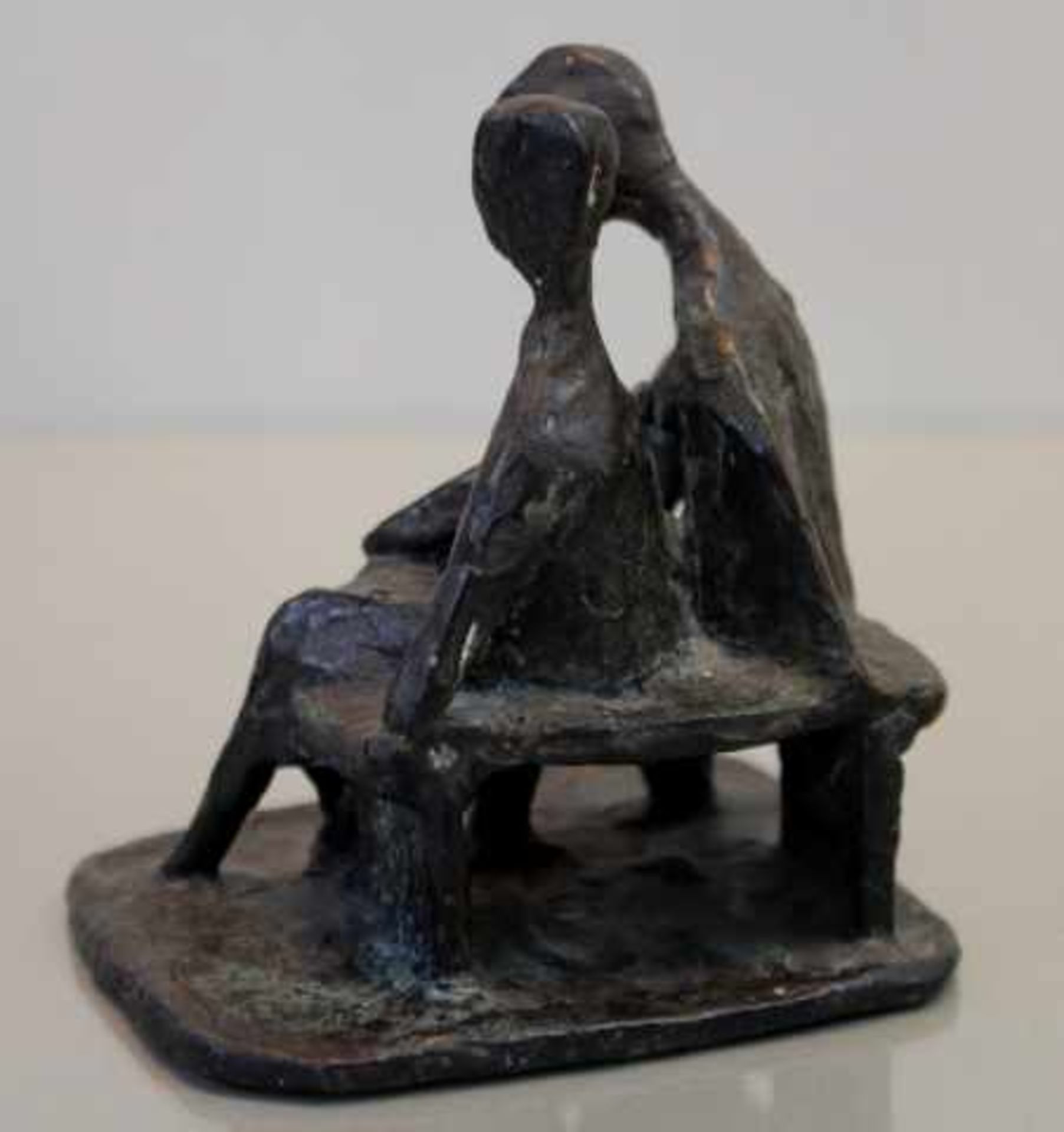 Seddig,Ingrid 1926-Bronze Skulpturim Stand Sign.Höhe:10cm- - -20.00 % buyer's premium on the - Bild 2 aus 2