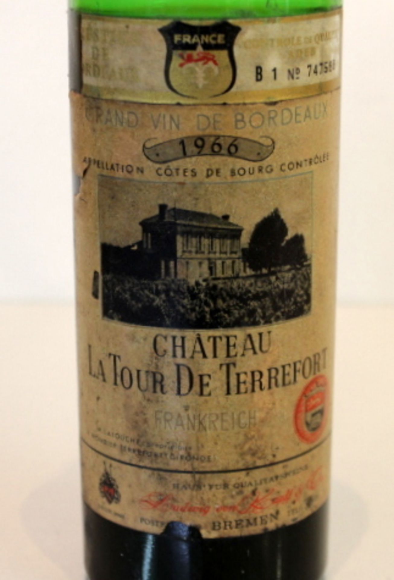 Rotwein ChateauGrand vin de BordeauxControl B1 No.747588Füllungsverlust- - -20.00 % buyer's