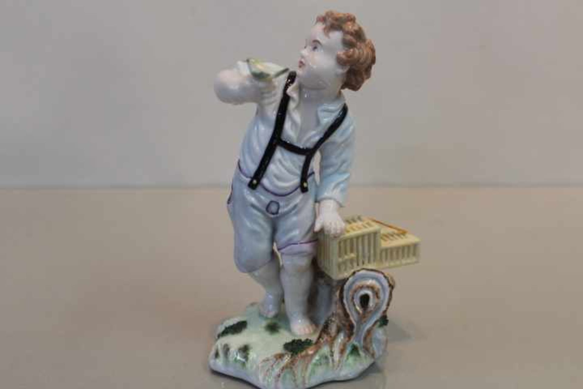 Ludwigsburg Porzellanfigur » Der Vogelhändler « nach 1948unbestossen Höhe:16cm- - -20.00 % buyer's