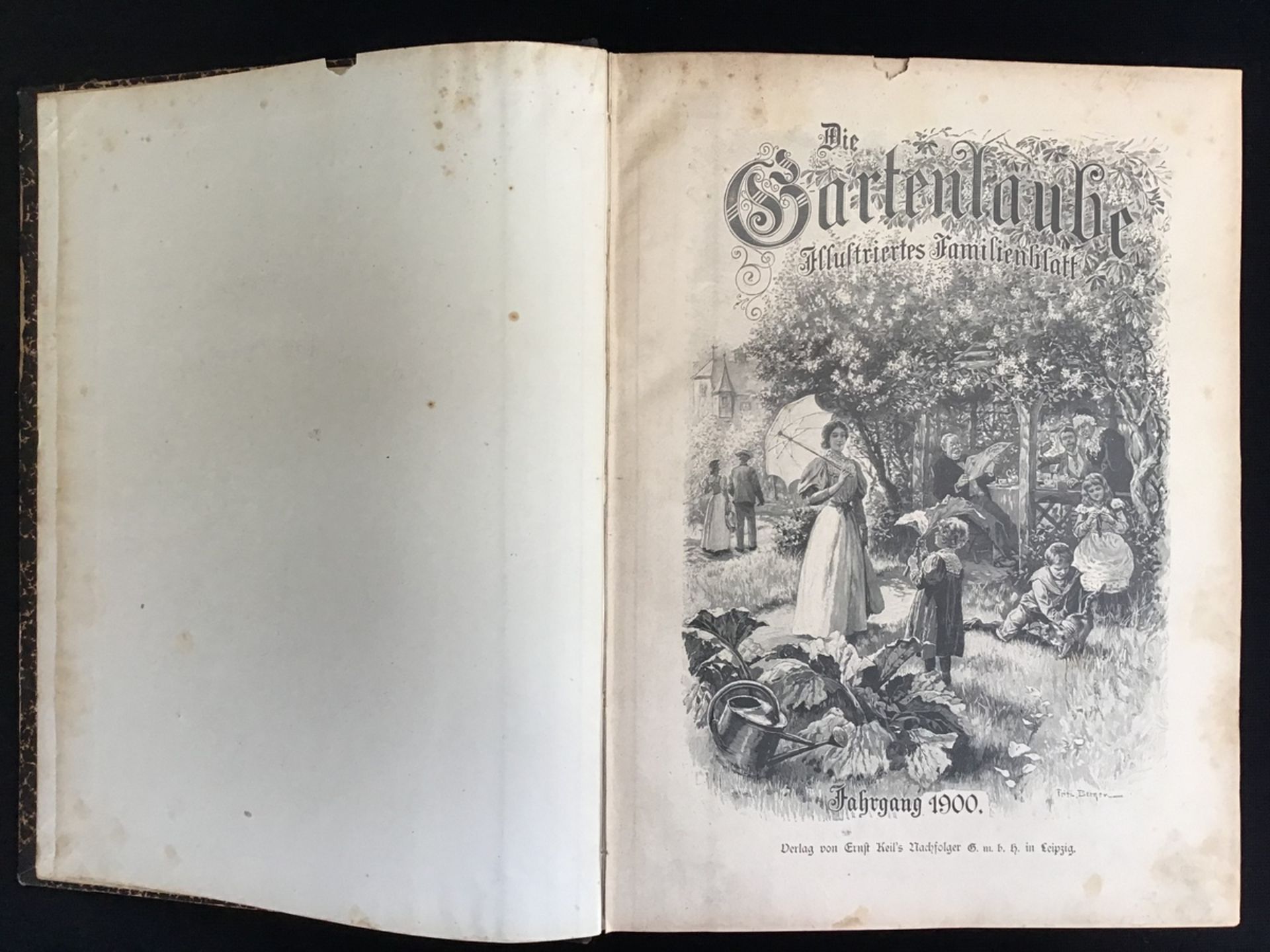 "Die Gartenlaube", illustriertes Familienblatt, Jahrgang 1900, kompletter Jahrgang, Einband guter