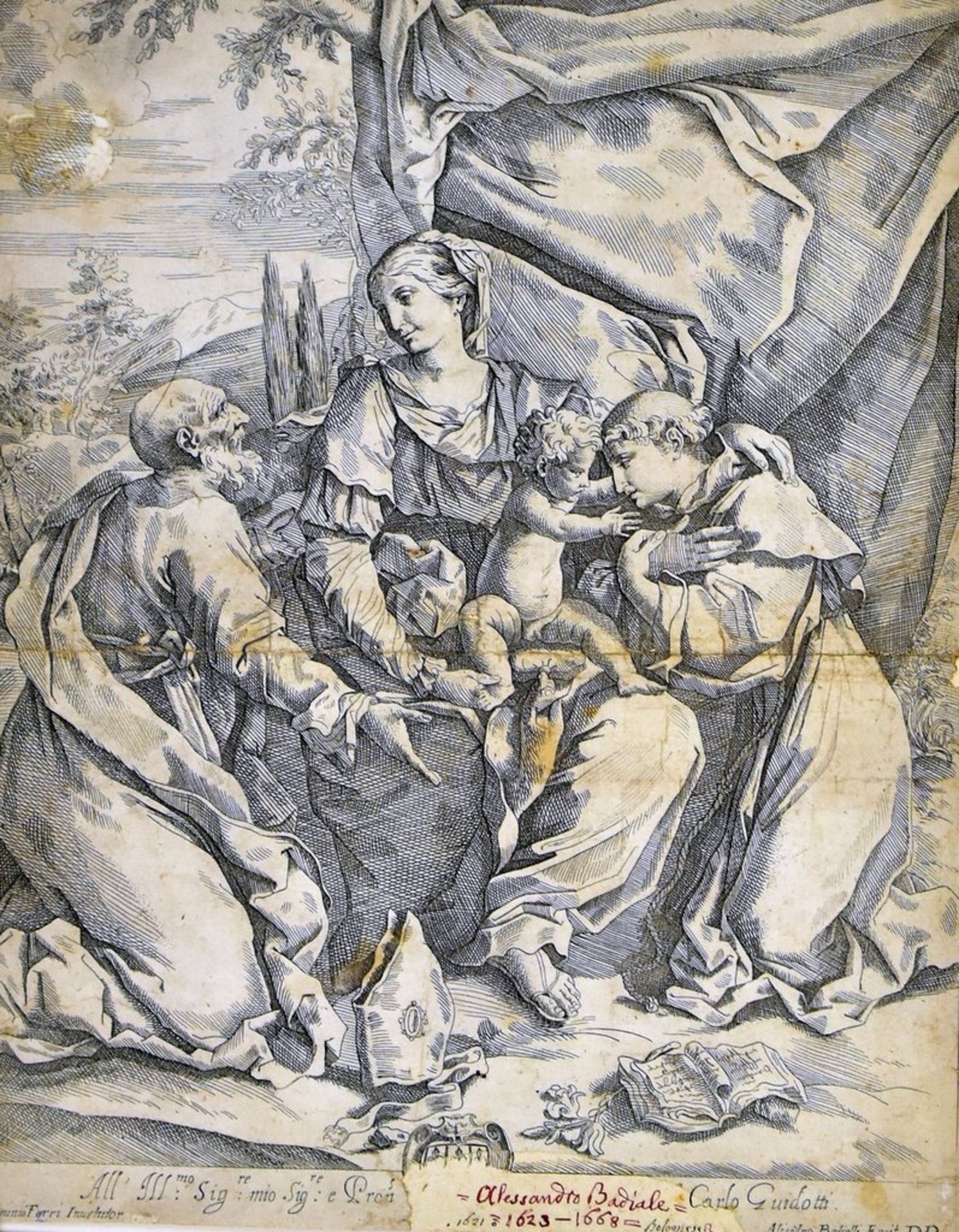 Badiale, Alessandro (1626-1671),ital.Maler u.Kupferstecher in Bologna,Schüler v.Flamino Torre, seine