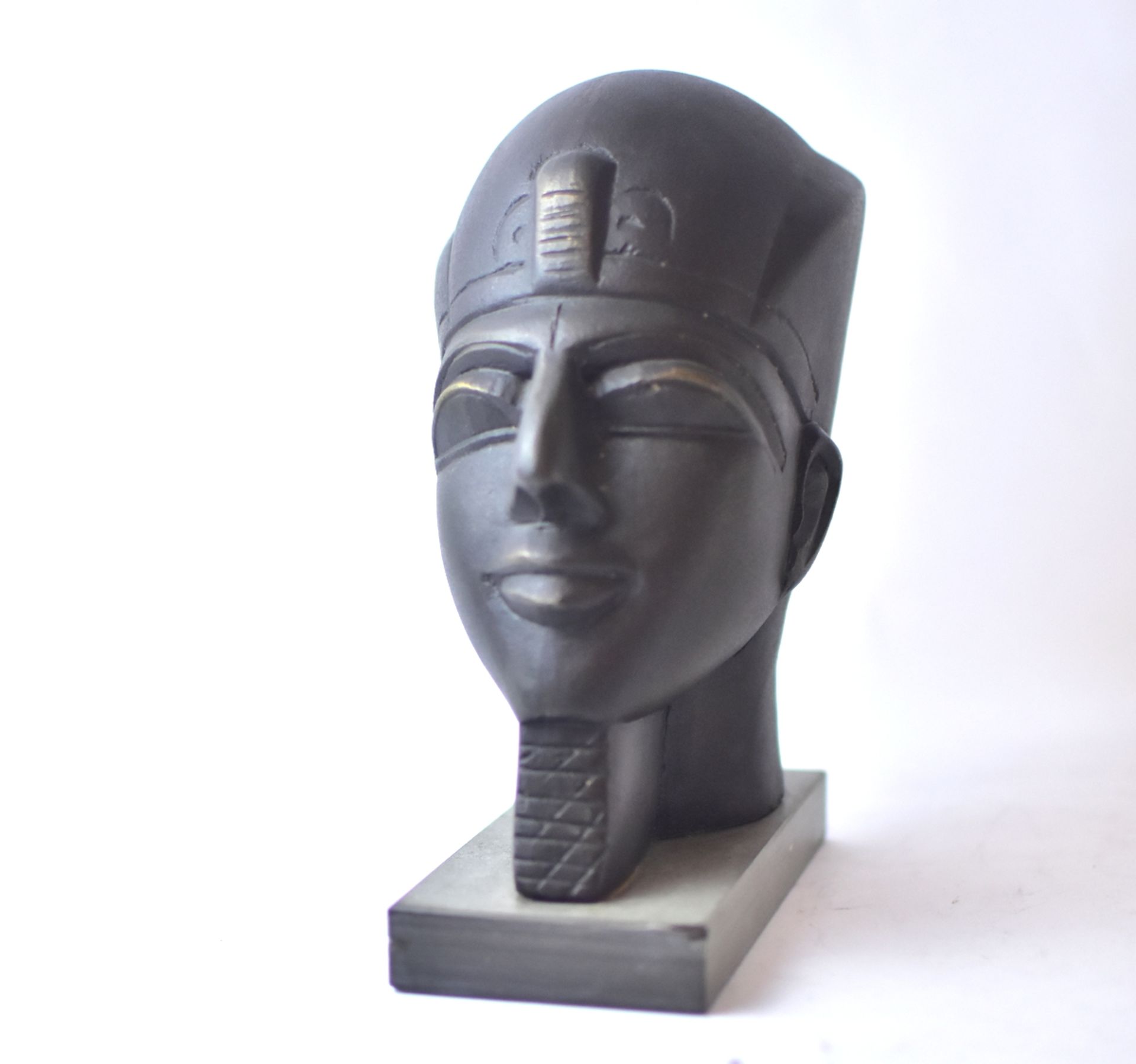 Bronzebüste "Amenemhet III" ägyptischer König, 2.Hälfte 20.Jh., Keune Collection, limitierte