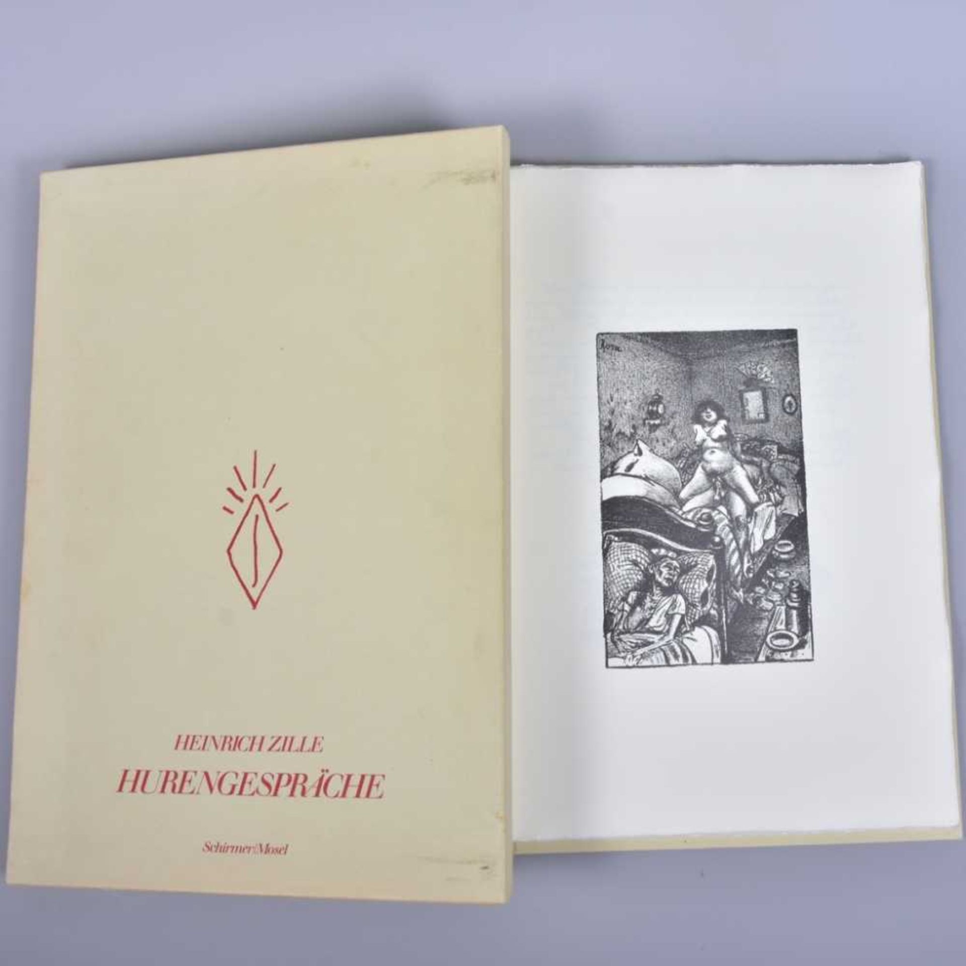 Heirich Zille "Hurengespräche", gehört, geschrieben u. gezeichnet v. W.Pfeifer, Offsetlithographien,