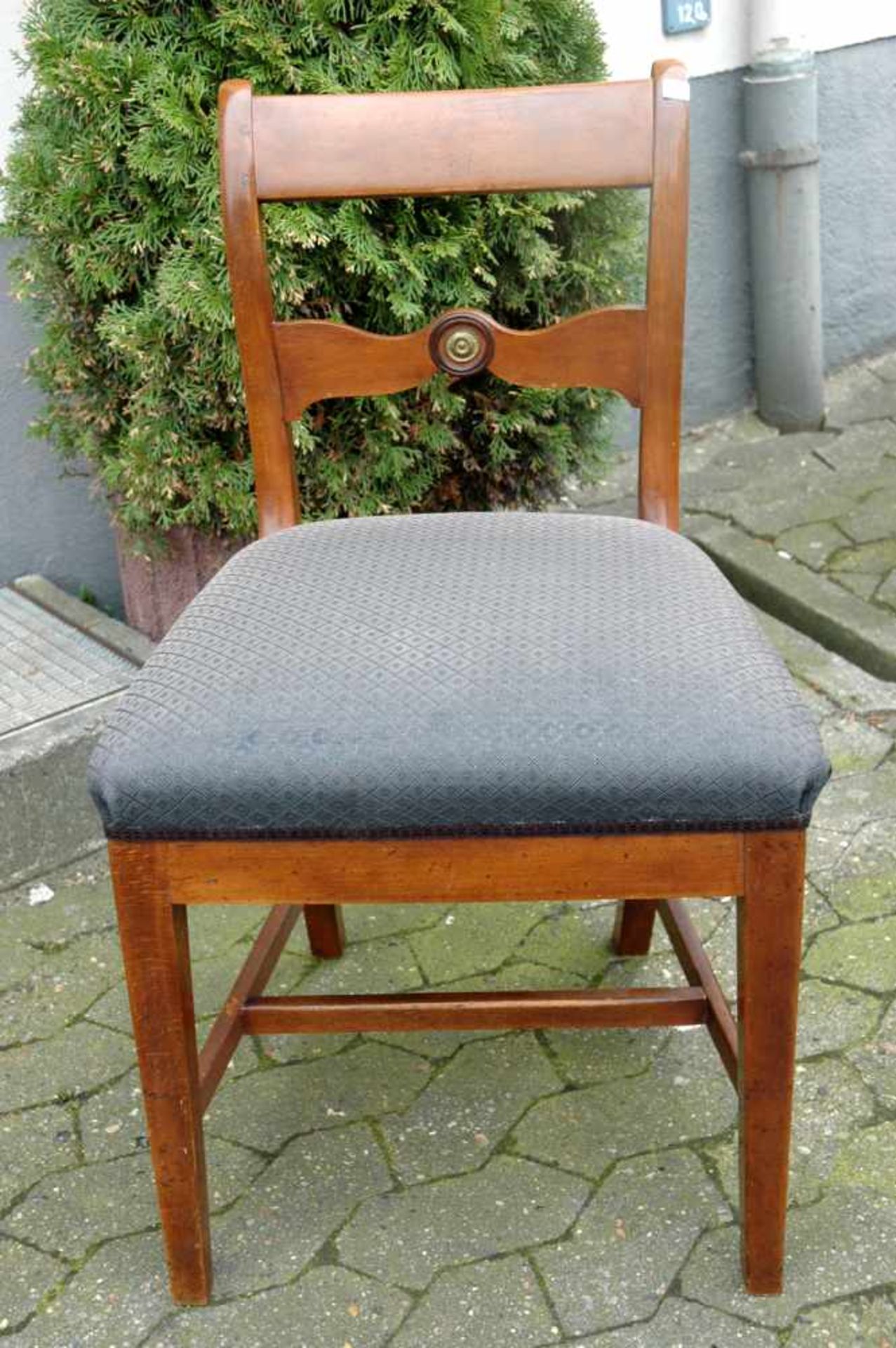4 Stühle, Sitz grau gepolstert - Bild 2 aus 4