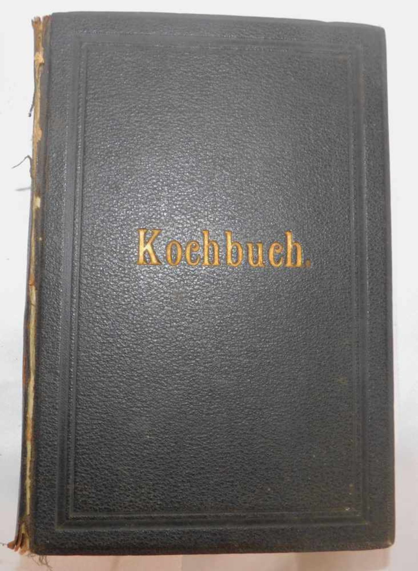 Kochbuch Henriette Davidis Ausgabe von 1903808 Seiten, Ledereinband, mit Rotschnitt,Alters- und