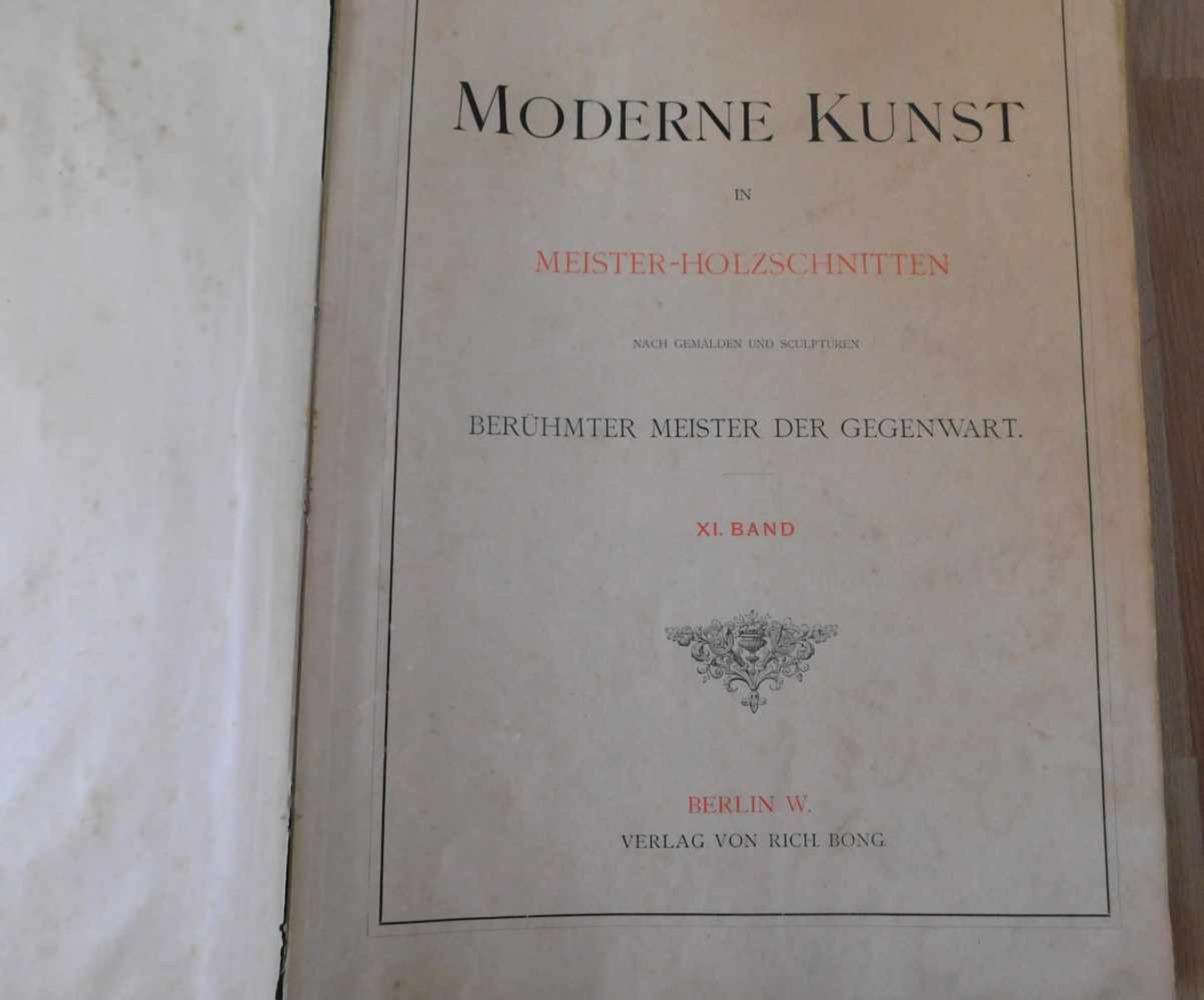 Buch, Moderne Kunst in Meister-Holzschnitten, XI. Band, Druck Julius Sittenfeld, Berlin W., - Bild 2 aus 9