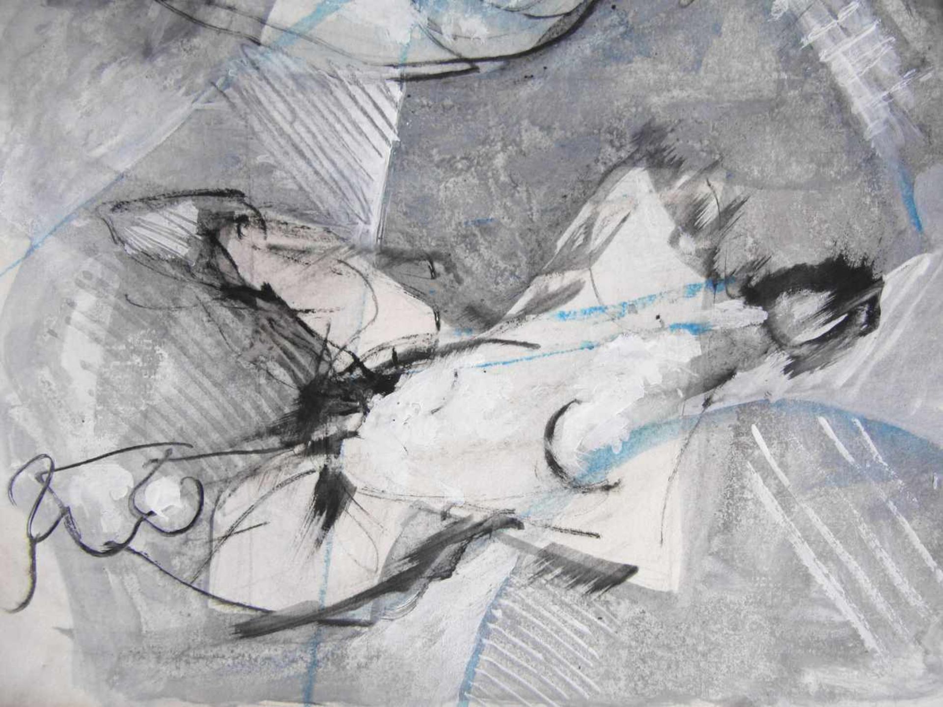 Gershon Rennert, geb. 1929 bis 2009, israelischer Künstler, Zwei weibliche Akte, Aquarell/ - Bild 4 aus 6