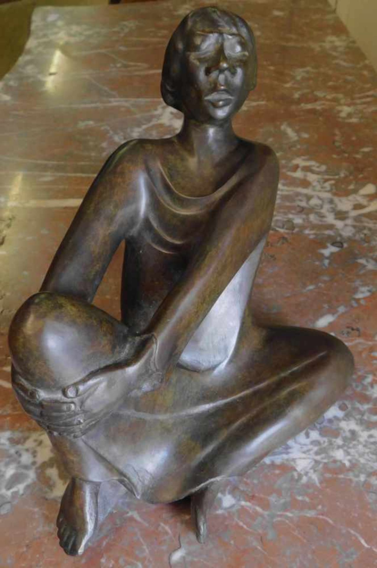 Ernst Barlach, Bronze, "Der singende Mann" (1928), ars mundi Exklusivedition, limitiert, .980