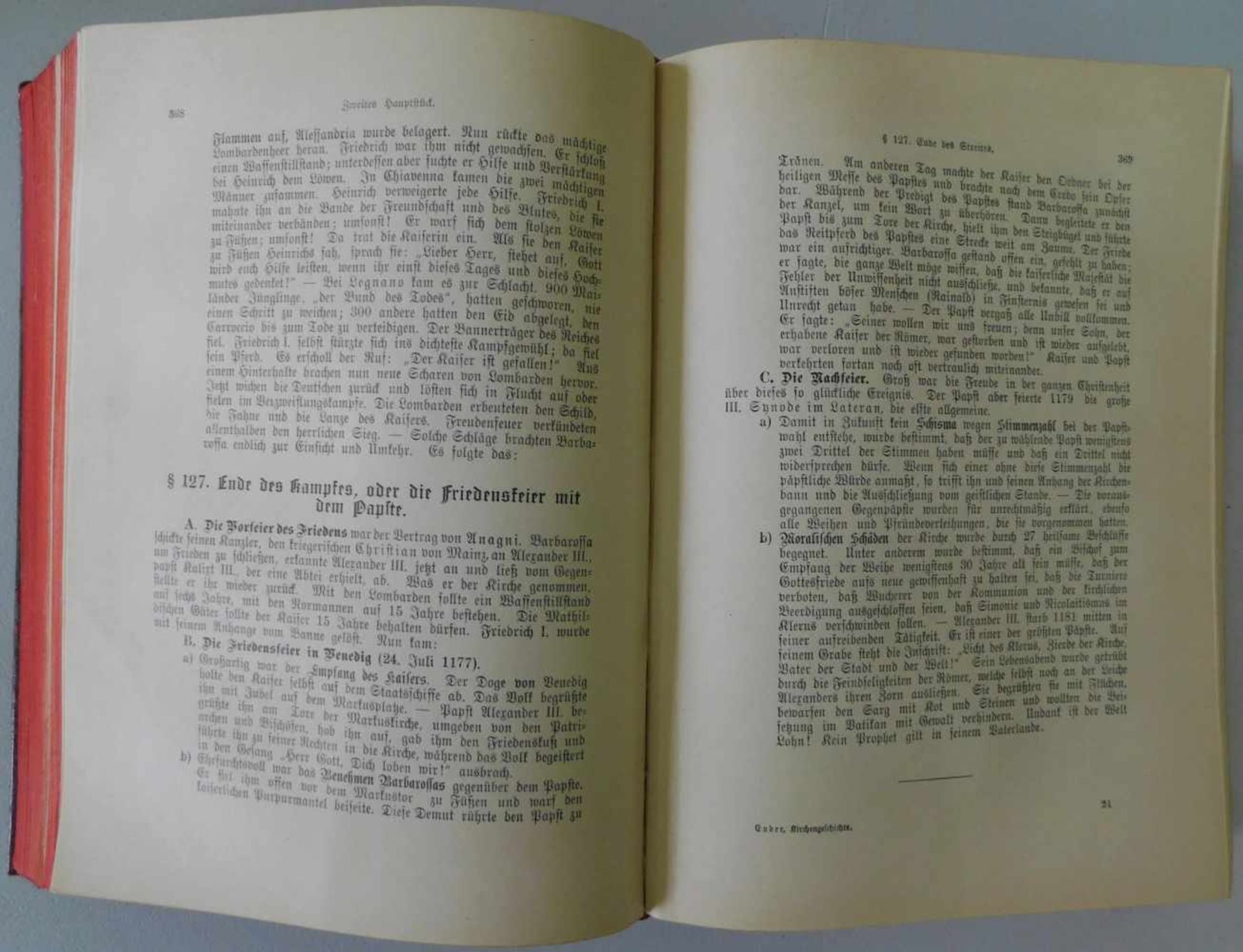 Buch, Die Geschichte der katholischen Kirche, v. Anton Ender, Verlagsanstalt Henziger 1926, 4. - Bild 4 aus 4