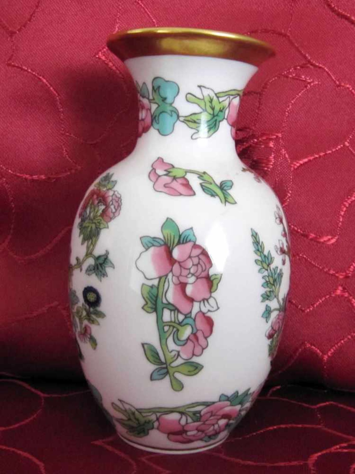 Vase Royal Porzellan Bavaria KPM Germany Handarbeit, 1. H.20. Jhdt.Höhe 13 cm, Durchmesser oberer - Bild 2 aus 4