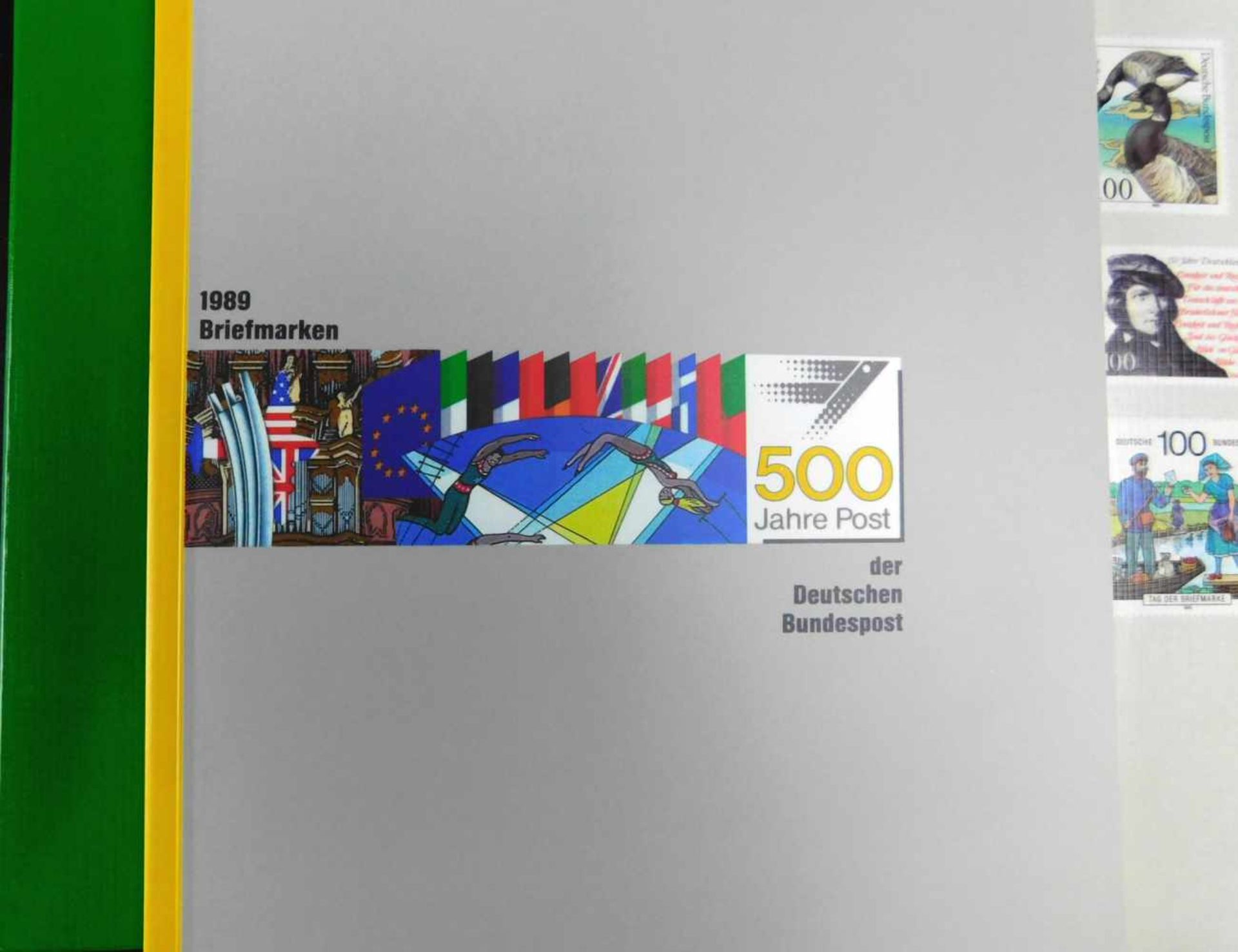 Konvolut 12 Alben, Briefmarken, Die Postwertzeichen der BRD, 1989 - 1993, 1995 - 1999, 1993 u.1997 - Bild 4 aus 4