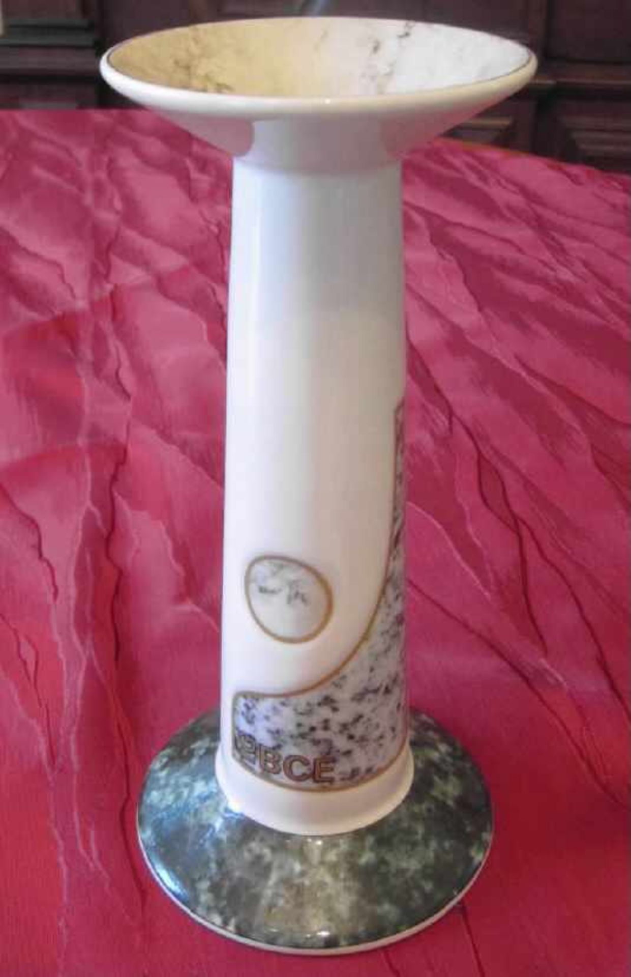 Hutschenreuther, Porzellan Kerzenleuchter, Jubiläum IGBCE, PastorModernes Dekor Jubiläum IG BCE (