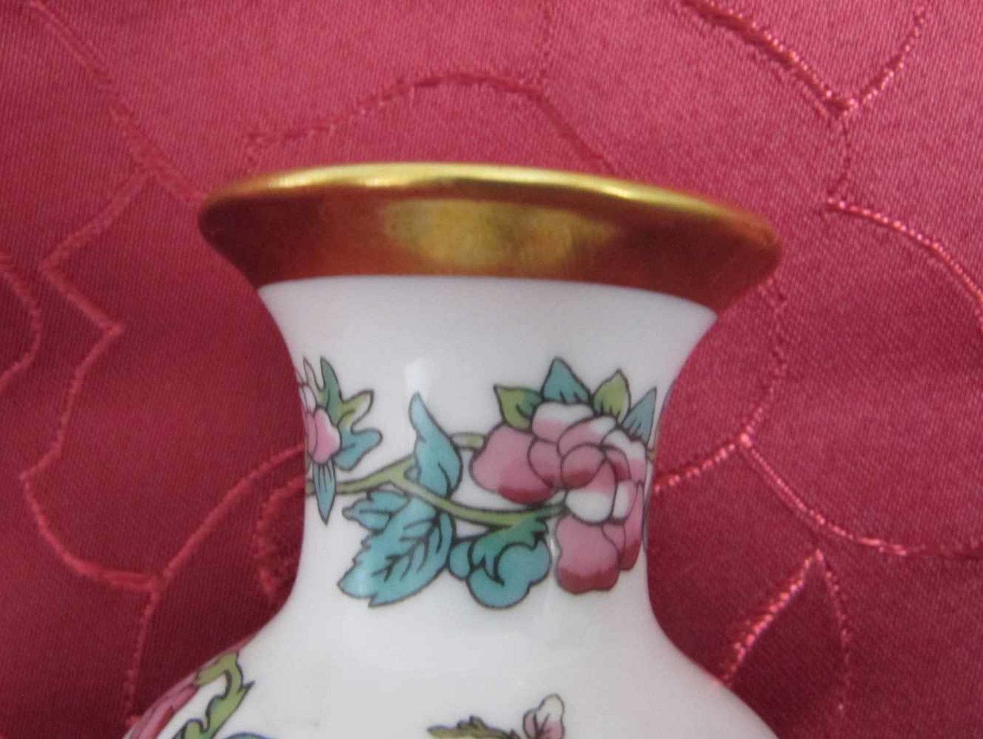 Vase Royal Porzellan Bavaria KPM Germany Handarbeit, 1. H.20. Jhdt.Höhe 13 cm, Durchmesser oberer - Bild 4 aus 4