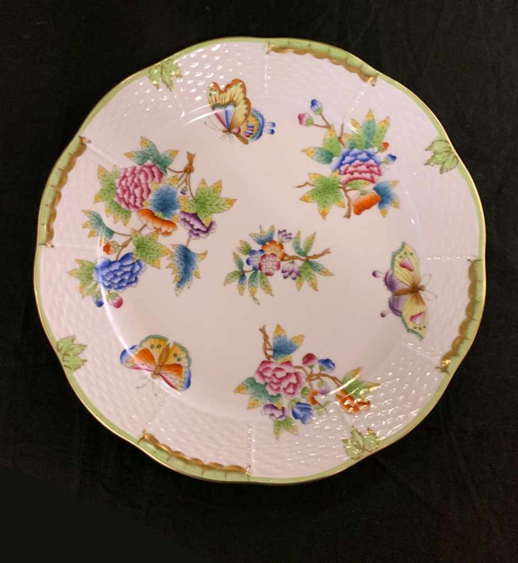Konvolut, Service, Herend Victoria, Goldrand. Herend Queen Victoria porcelain dinnerware. 6 x - Bild 10 aus 20