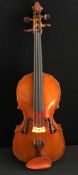 Benedikt Wagner (1720- 1796), Wellengeige, Instrument 4/4 Violine, Korpuslänge 33,3 cm. Boden aus