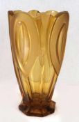 Moser Karlsbad Art Deco Vase, signiert, Höhe 25 cm