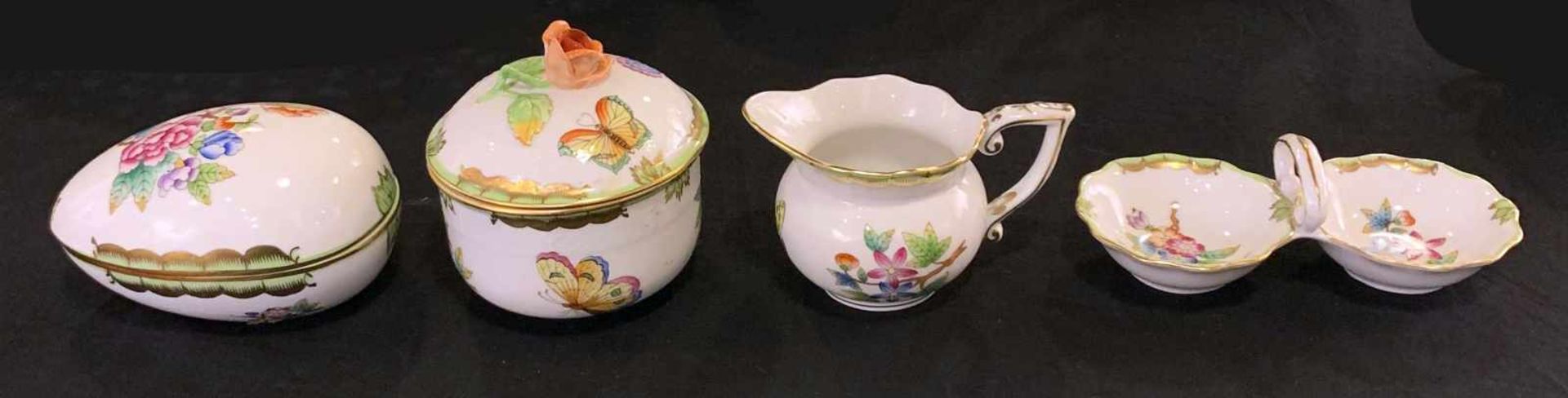 Konvolut, Service, Herend Victoria, Goldrand. Herend Queen Victoria porcelain dinnerware. 6 x - Bild 3 aus 20