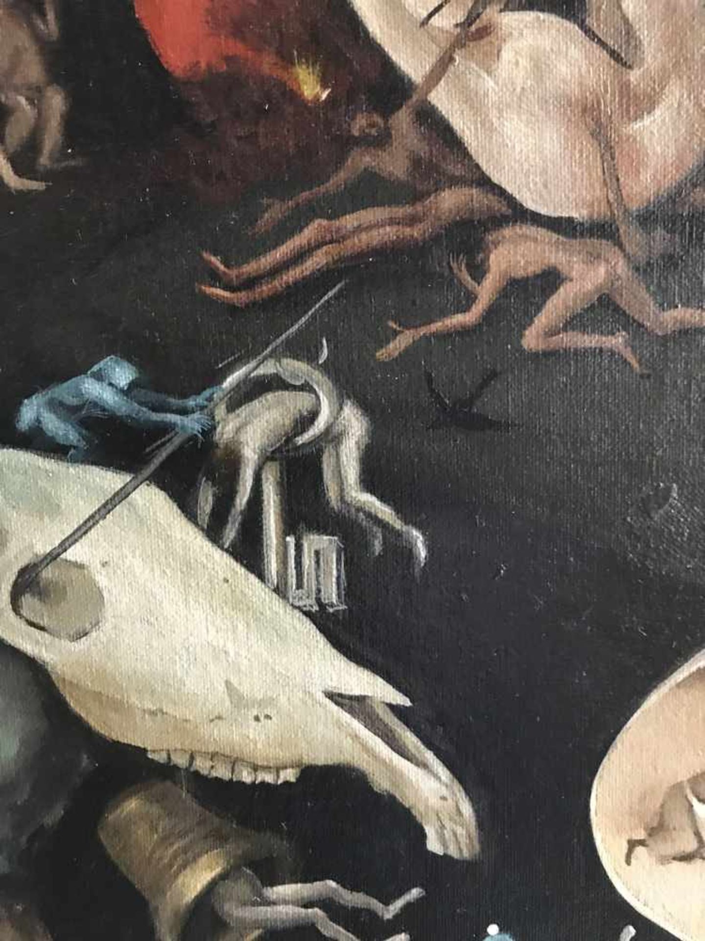 Künstler Beer aus Berlin, detailgetreue Kopie nach Hieronymus Bosch, Triptychon "Der Garten der - Bild 11 aus 11