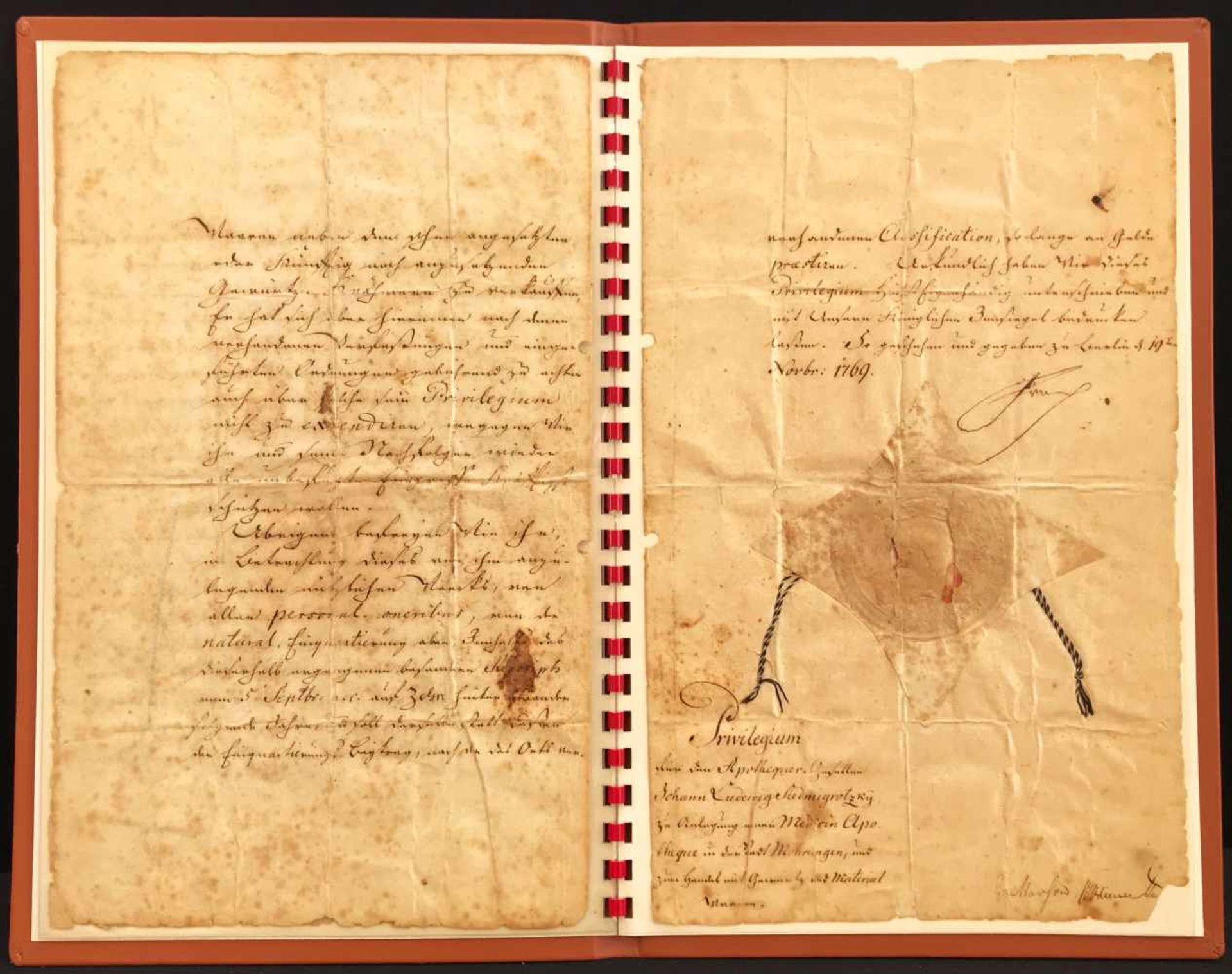 Urkunde Autograph König Friedrich II von Preußen, genannt Friedrich der Große bzw der Alte Fritz, - Bild 4 aus 4