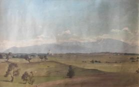 Franz Leinecker (Würzburg 1825-1917 München), zwei Landschaften, rückseitig signiert, datiert 1867