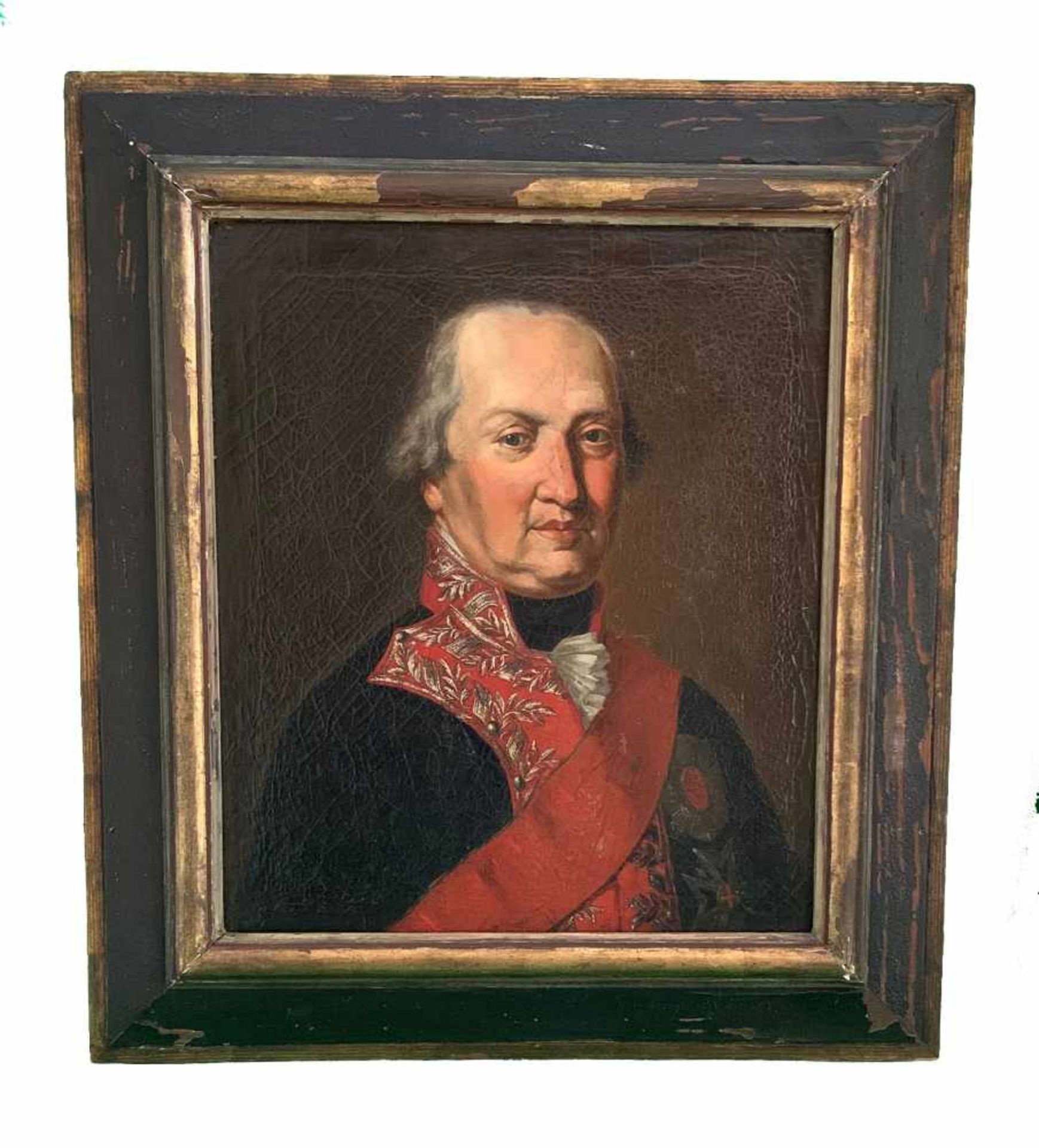 Portrait König Max Joseph von Bayern. Erster König von Bayern / First King of Bavaria. 19. Jh., Öl - Bild 4 aus 4