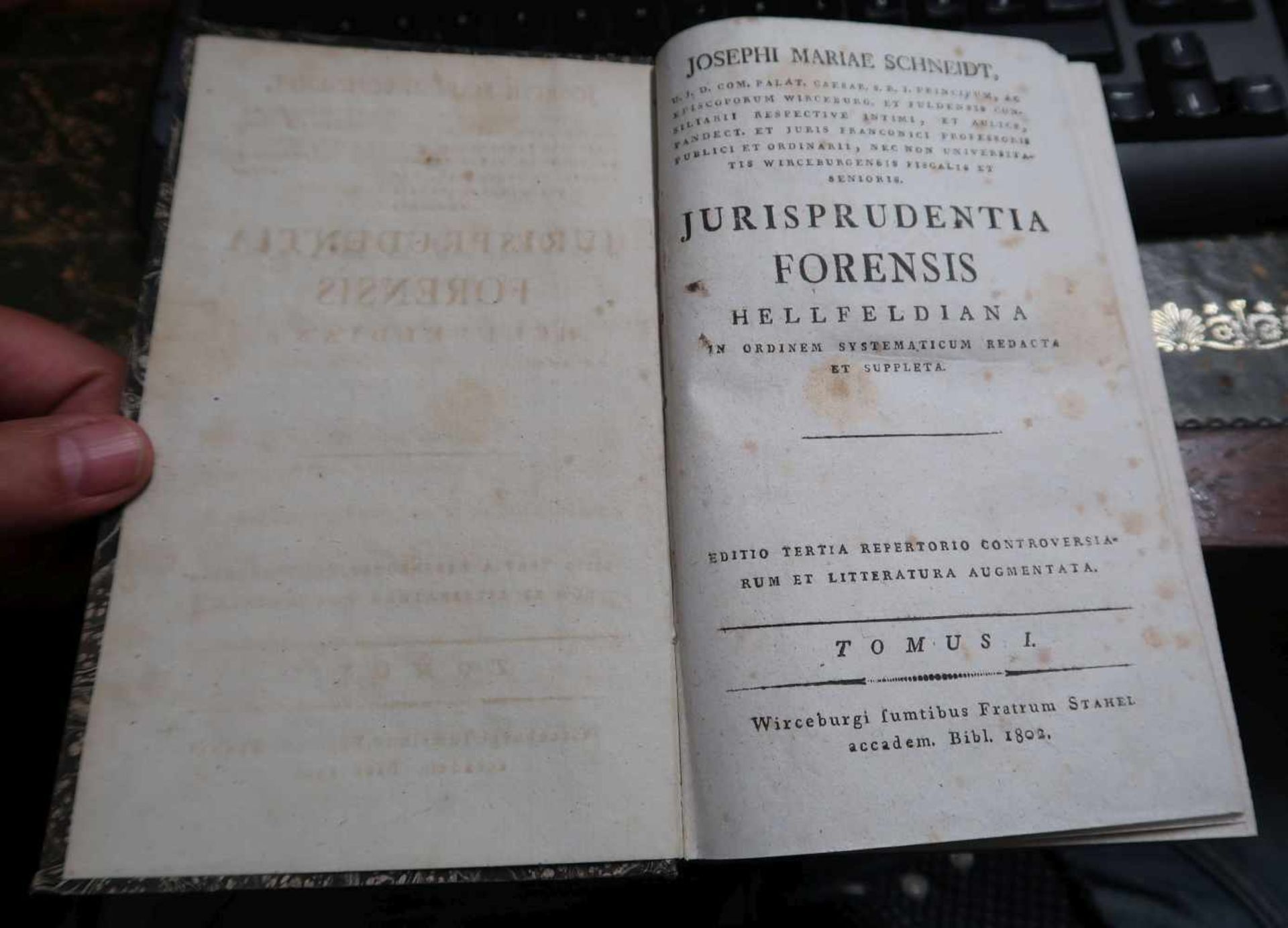 Joseph Maria SCHNEIDT, Jurisprudentia forensis Hellfeldiana in ordinem systematicum redacta et - Bild 3 aus 10