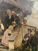 Albert MÜLLER-LINGKE (1844-1930). "Bei uns in den Bergen." Öl/Lwd, signiert, 31 x 40 cm