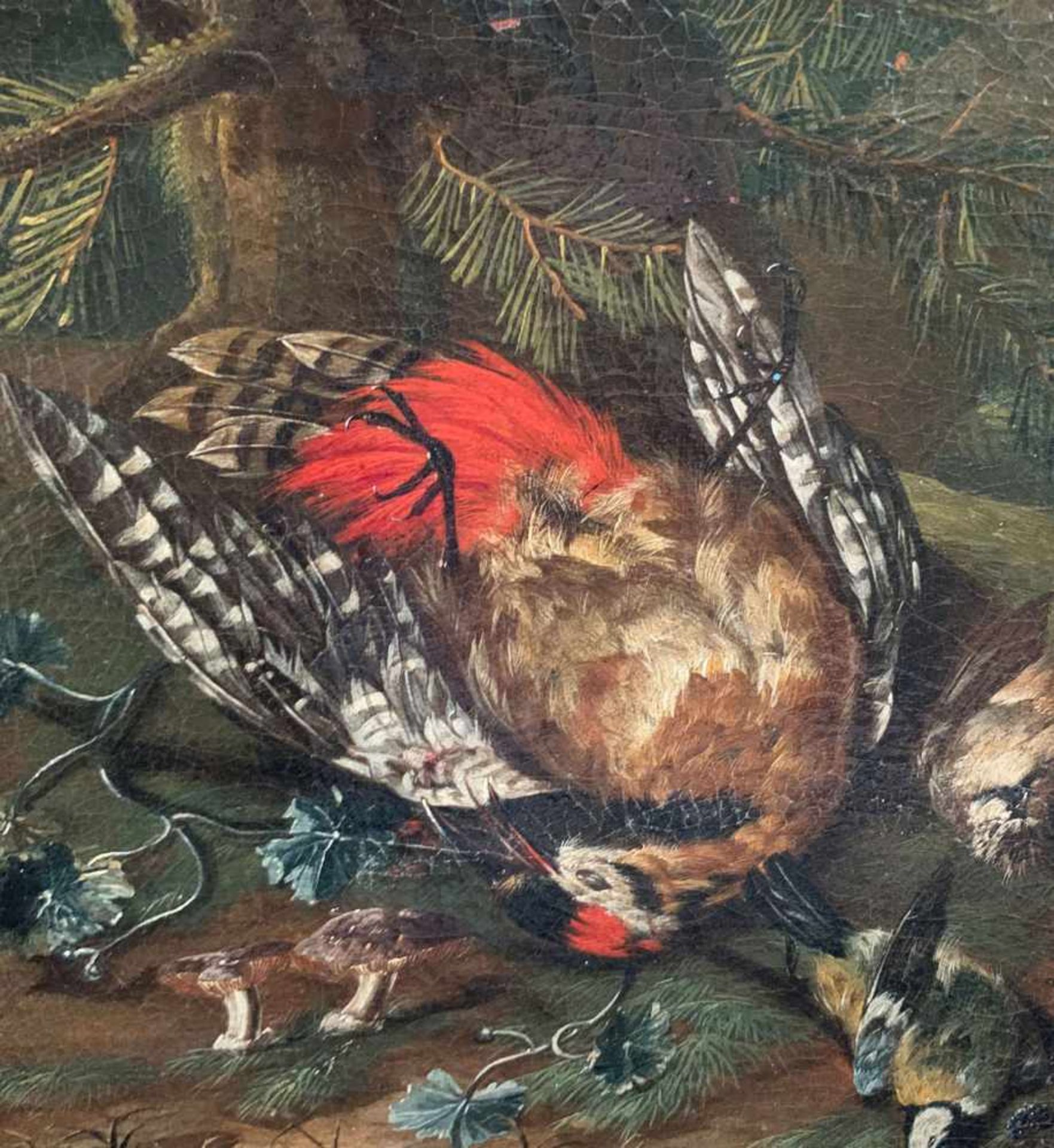 2 x Jagdstillleben, um 1700. Hunting Still-Life. Öl/Lwd, aufgez., 1 x signiert mit Monogramm: "J. - Bild 2 aus 10