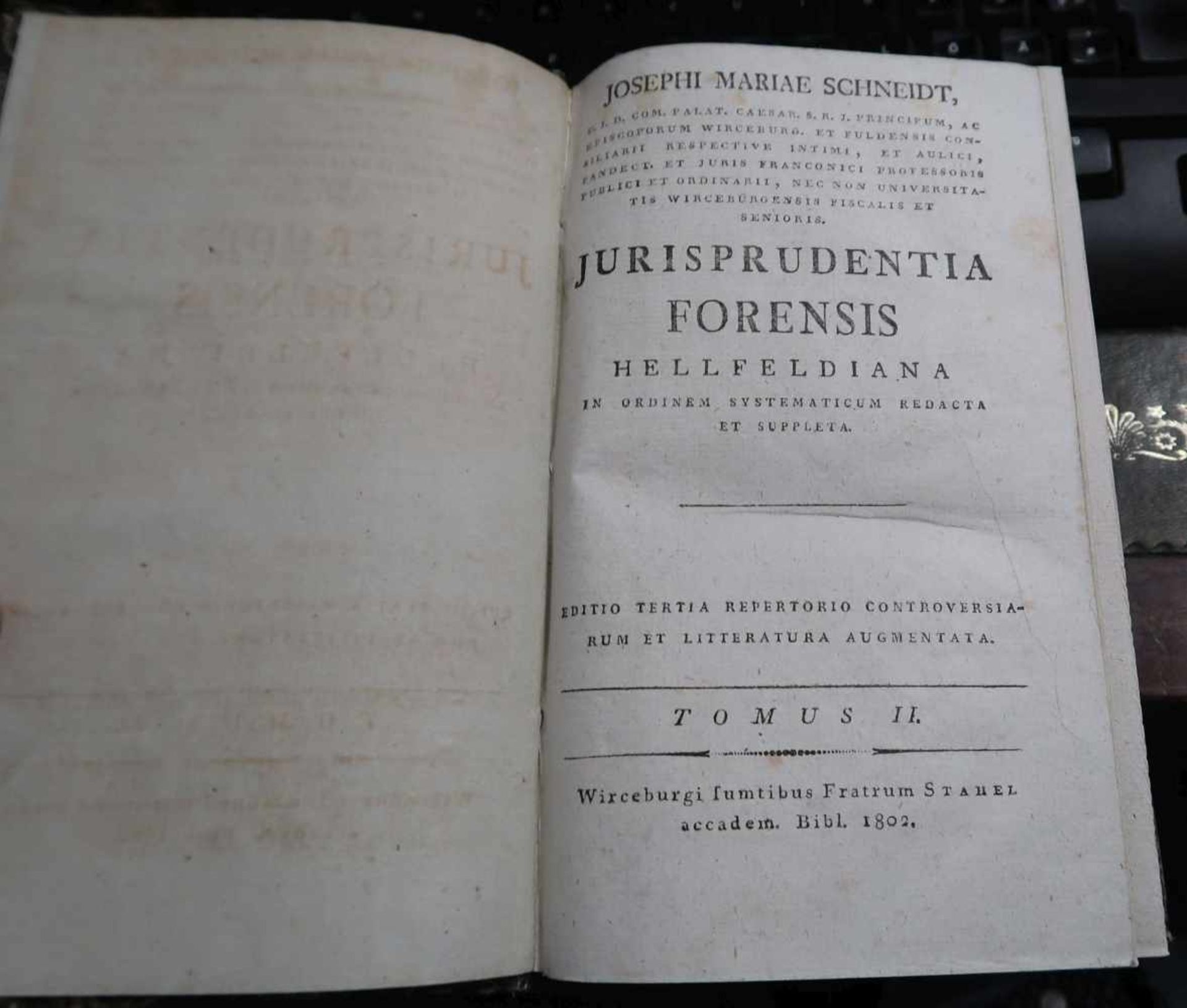 Joseph Maria SCHNEIDT, Jurisprudentia forensis Hellfeldiana in ordinem systematicum redacta et - Bild 10 aus 10