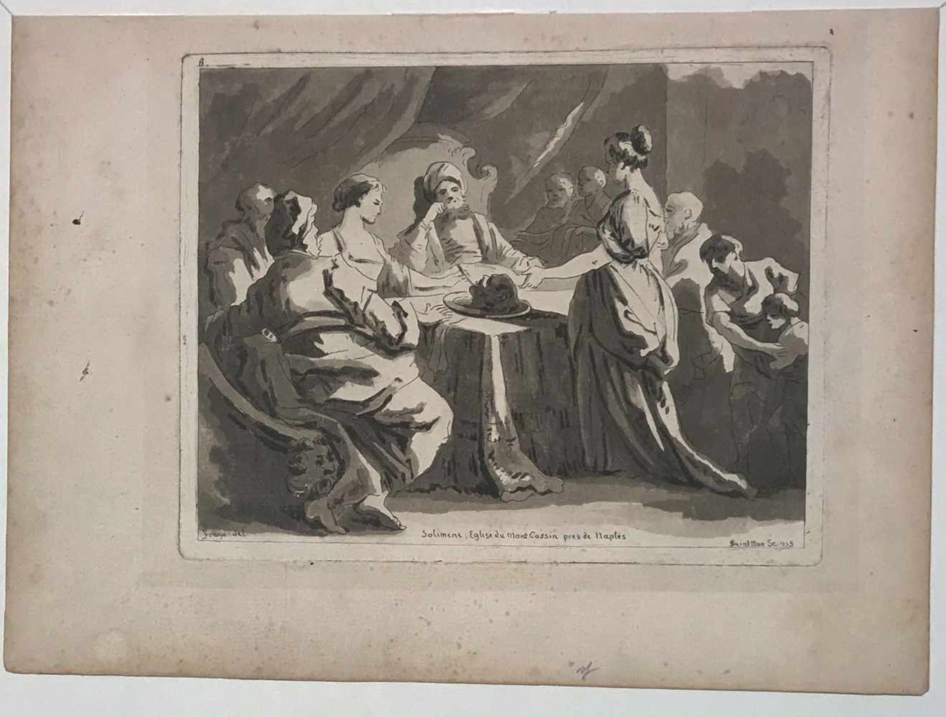 Jean-Claude Richard de Saint Non (gen. Abbé de Saint-Non, 1727-1791), Salome präsentiert das Haupt - Bild 3 aus 3