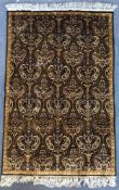 Ghom, Seide, Persien, Orienteppich / Tapestry, Altersspuren, 120 x 78 cm