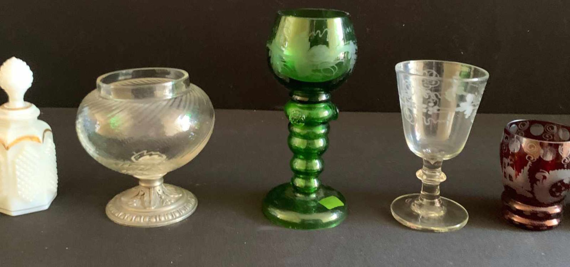 Konvolut Gläser, Sammlungsauflösung, Glas: unterschiedliche Größen, Zeiten und Herkunftsorte - Bild 15 aus 26