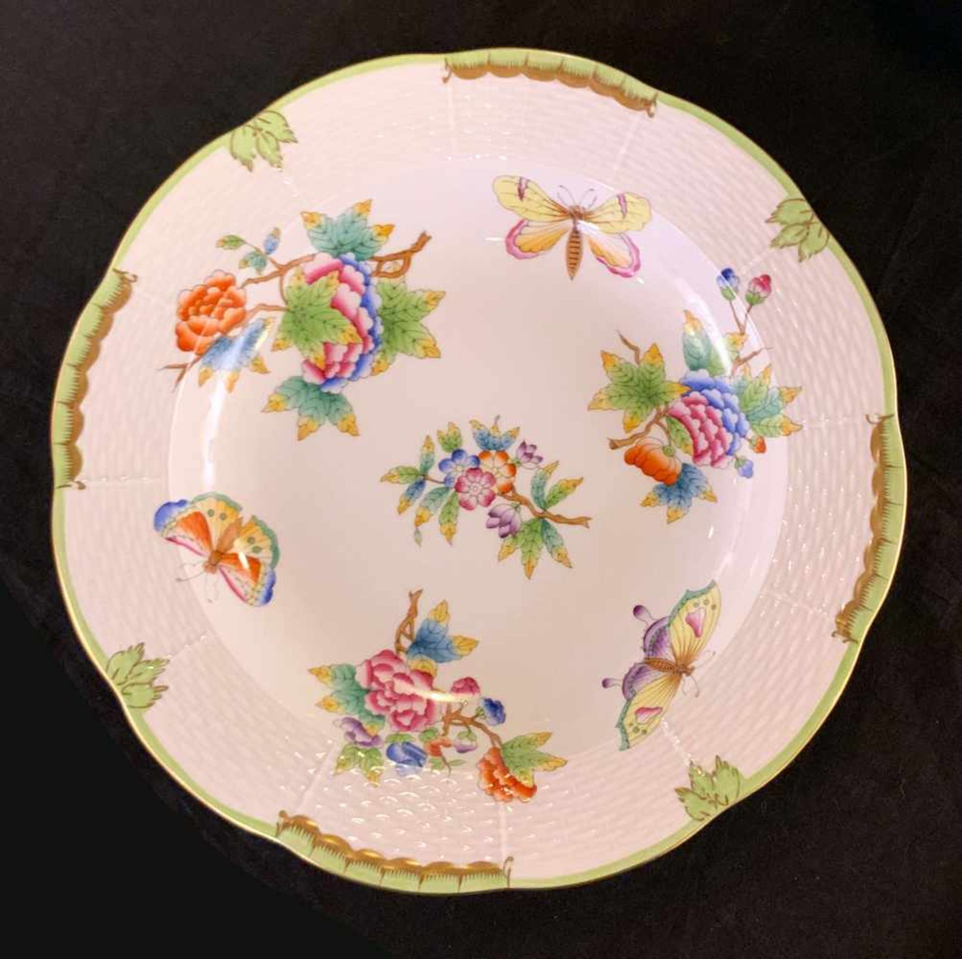 Konvolut, Service, Herend Victoria, Goldrand. Herend Queen Victoria porcelain dinnerware. 6 x - Bild 2 aus 20