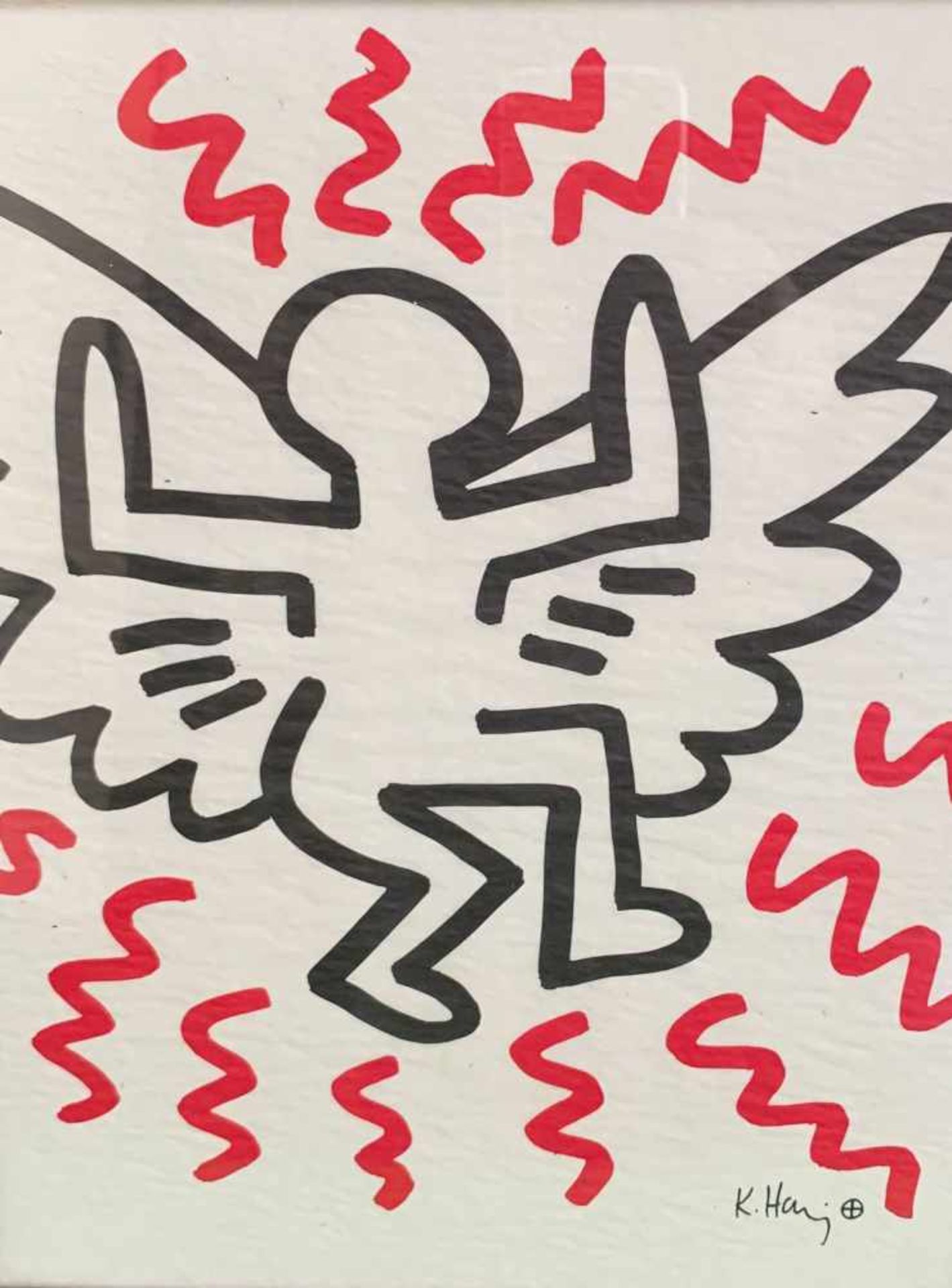 Keith Haring, 1958-1990, 3 x Lithografie aus der Serie Sali-Adalat, drucksigniert, je unter Glas - Bild 3 aus 4