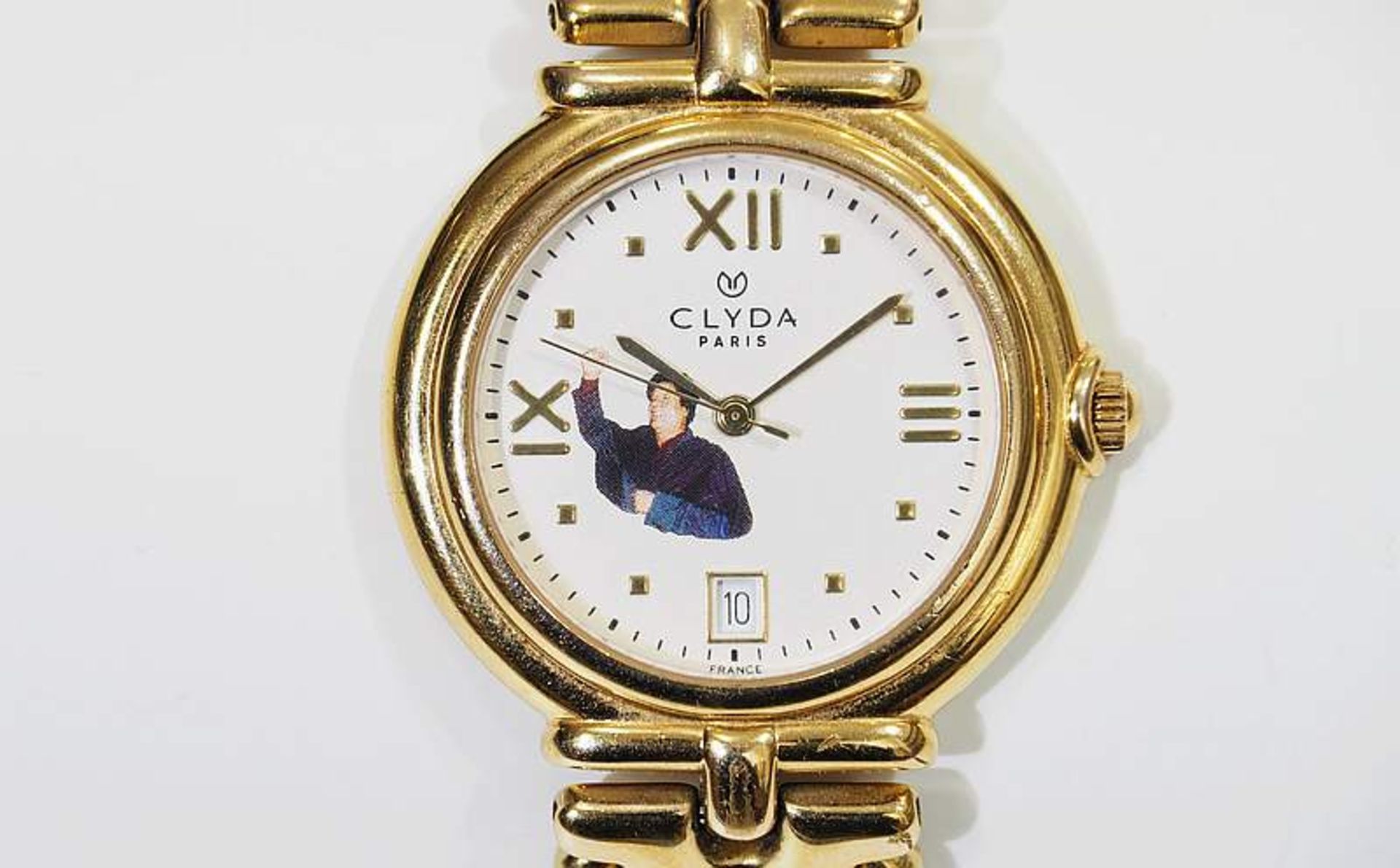 Gaddafi-Uhr. Zifferblatt bezeichnet CLYDA/Paris.Gaddafi-Uhr. Zifferblatt bezeichnet CLYDA/Paris, - Bild 3 aus 10