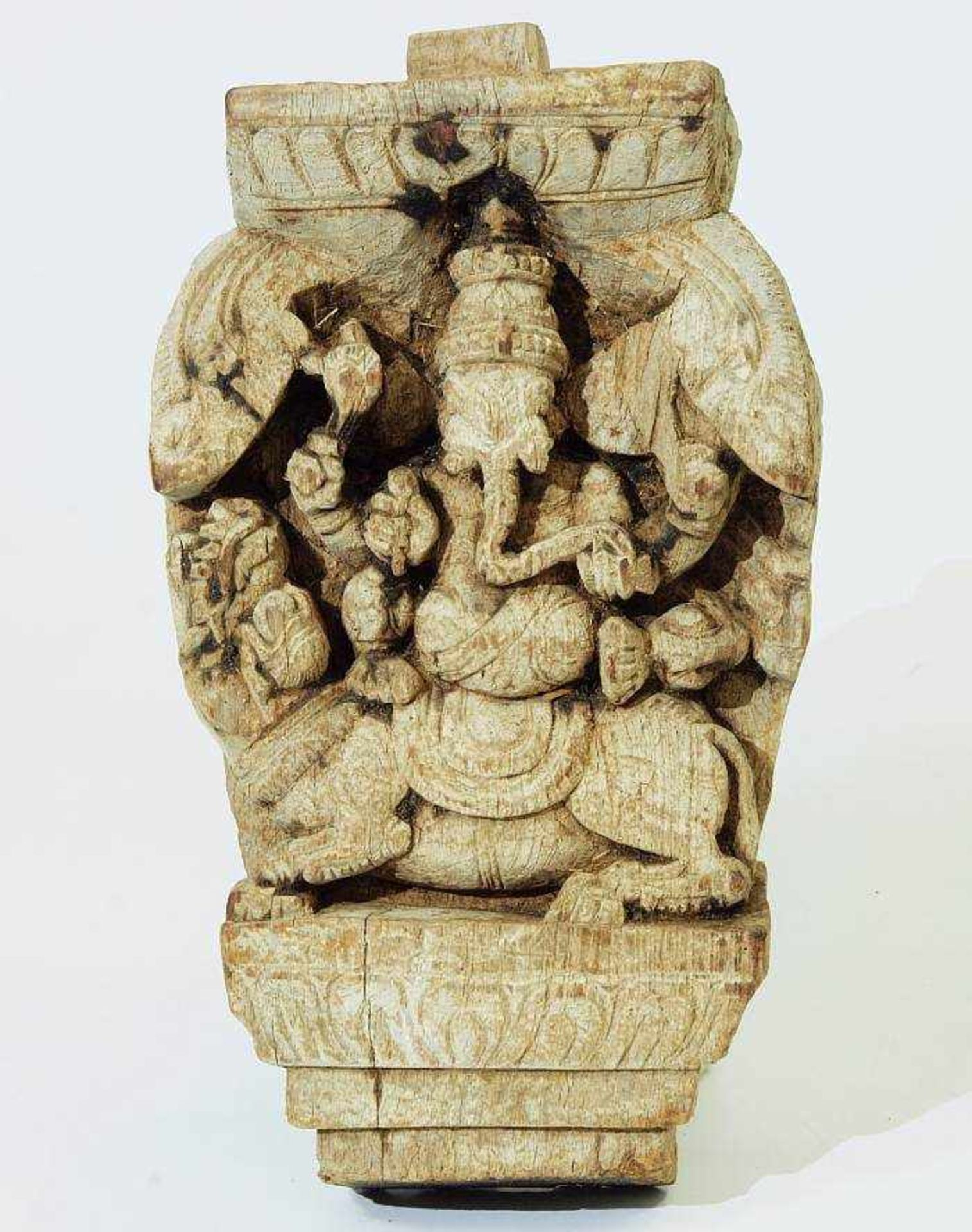 Teil eines Tempelwagens "Ganesha".Teil eines Tempelwagens "Ganesha". Südindien, 19. Jahrhundert.