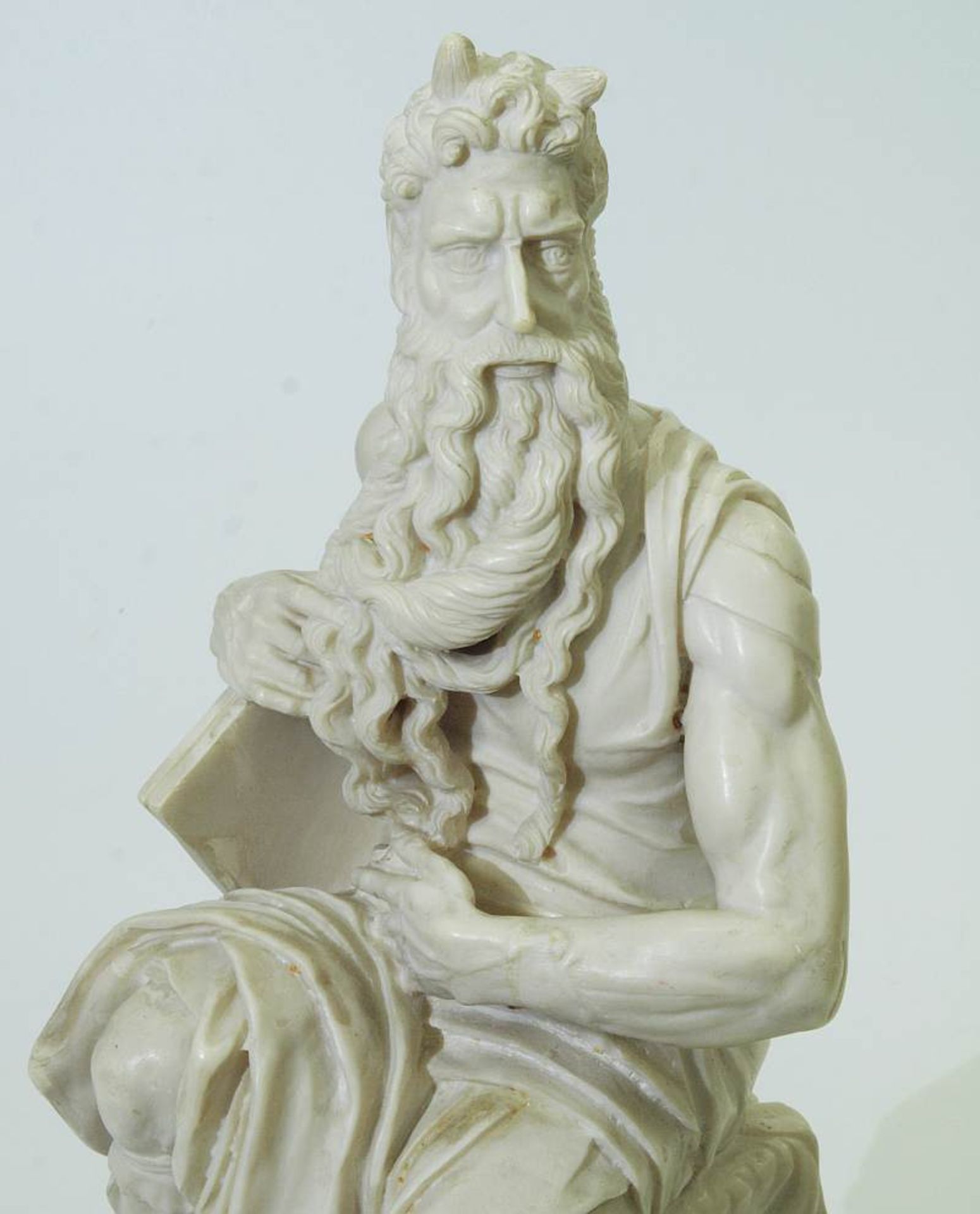 Michelangelos Statue des Moses.Michelangelos Statue des Moses. 20. Jahrhundert. Wohl Masse aus - Bild 6 aus 8
