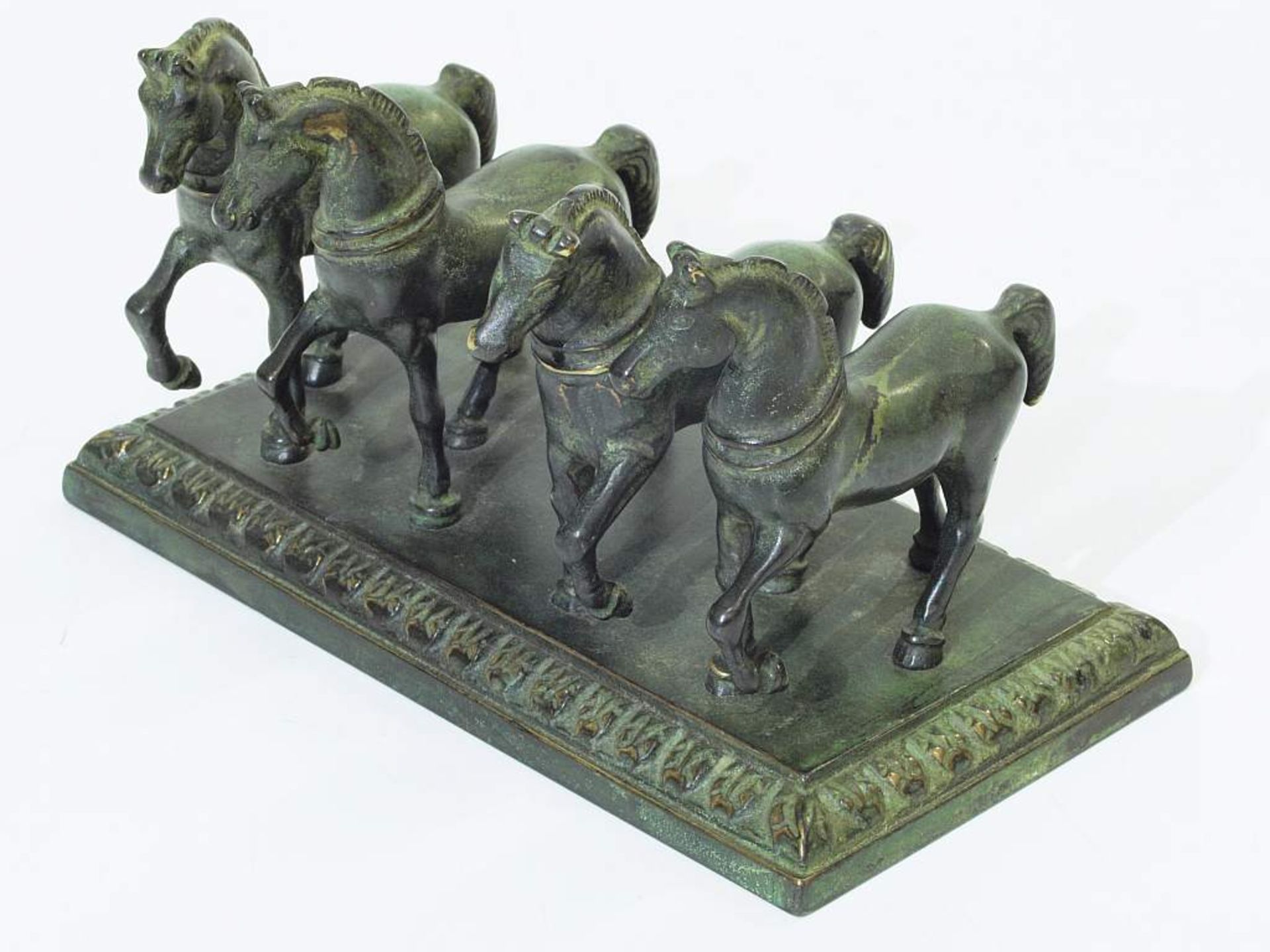 Pferde von San Marco.Pferde von San Marco. 20. Jahrhundert. Wohl Bronze patiniert. Figurengruppe, - Bild 3 aus 7