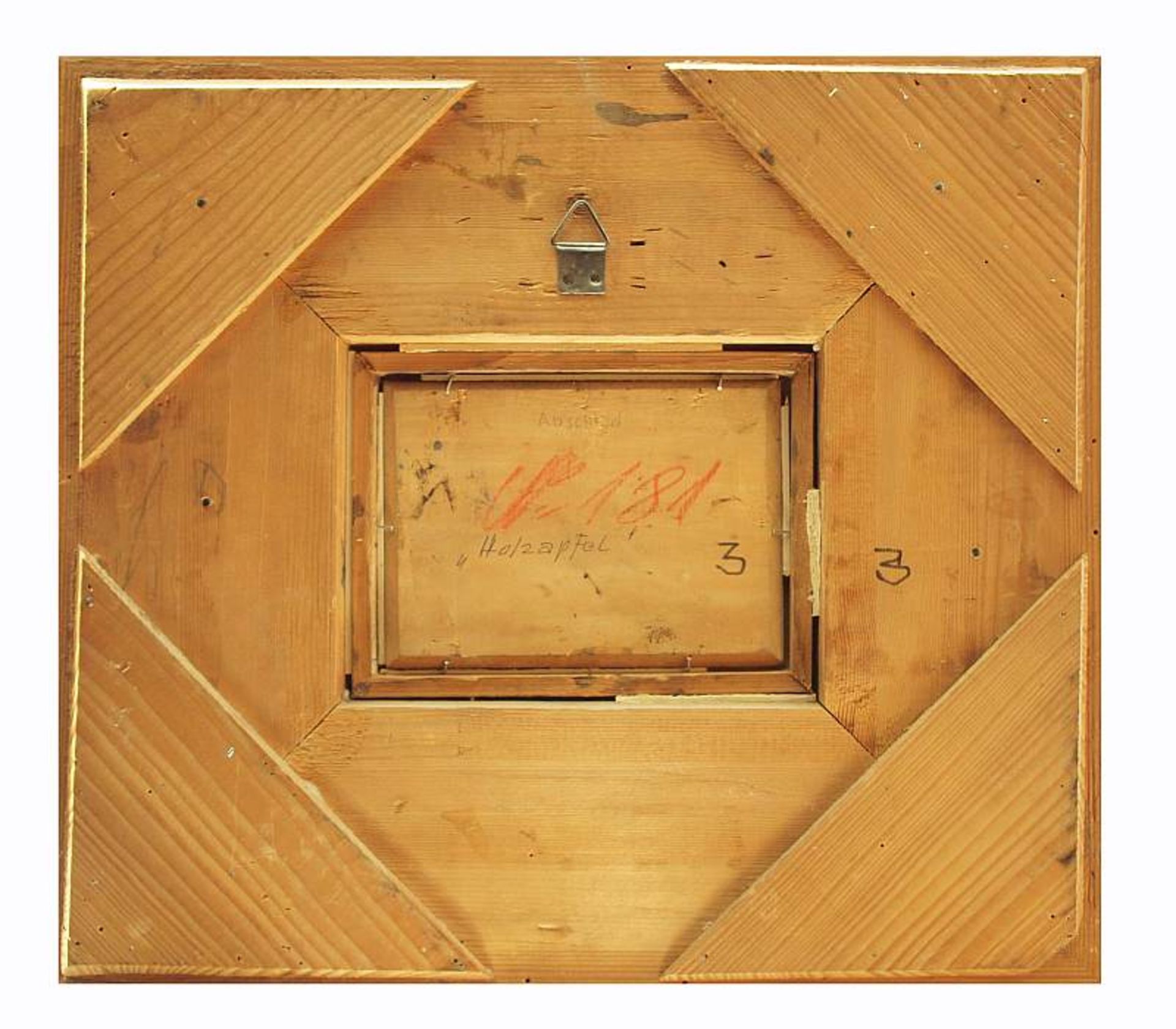 HOLZAPFELHOLZAPFEL 20.Jahrhundert. "Abschied". Öl auf Holz, rechts unten signiert. Höhe 11,5 cm, - Bild 4 aus 5