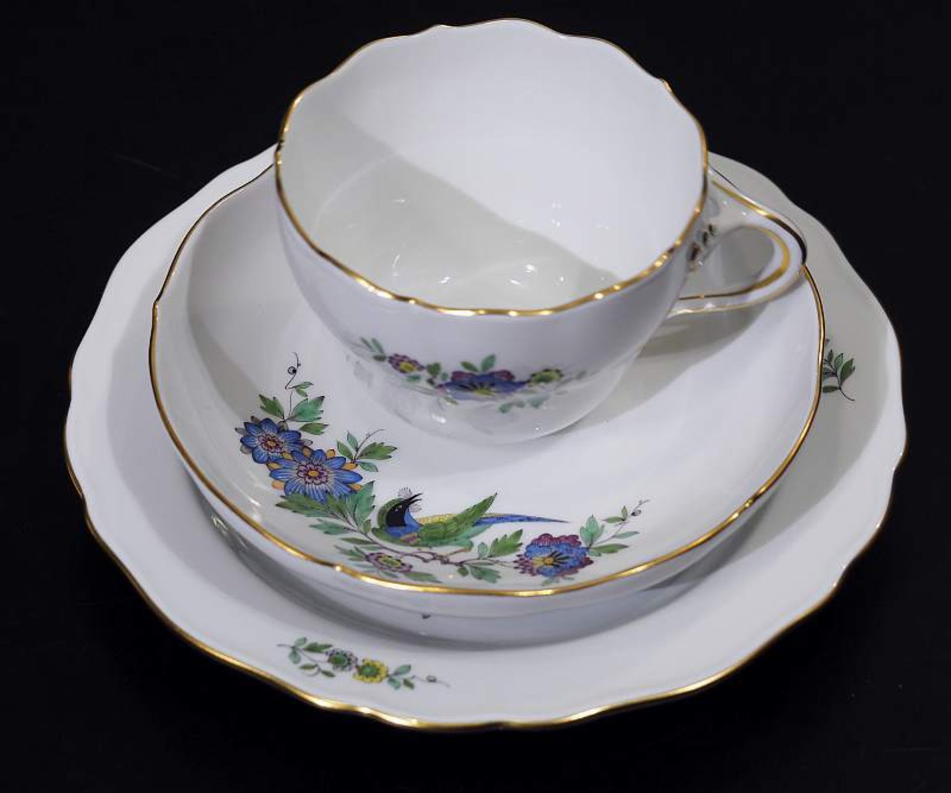 Kaffeeservice MEISSEN. Kaffeeservice MEISSEN nach 1934, 1. Wahl. Dekor nach ostasiatischem - Bild 4 aus 6