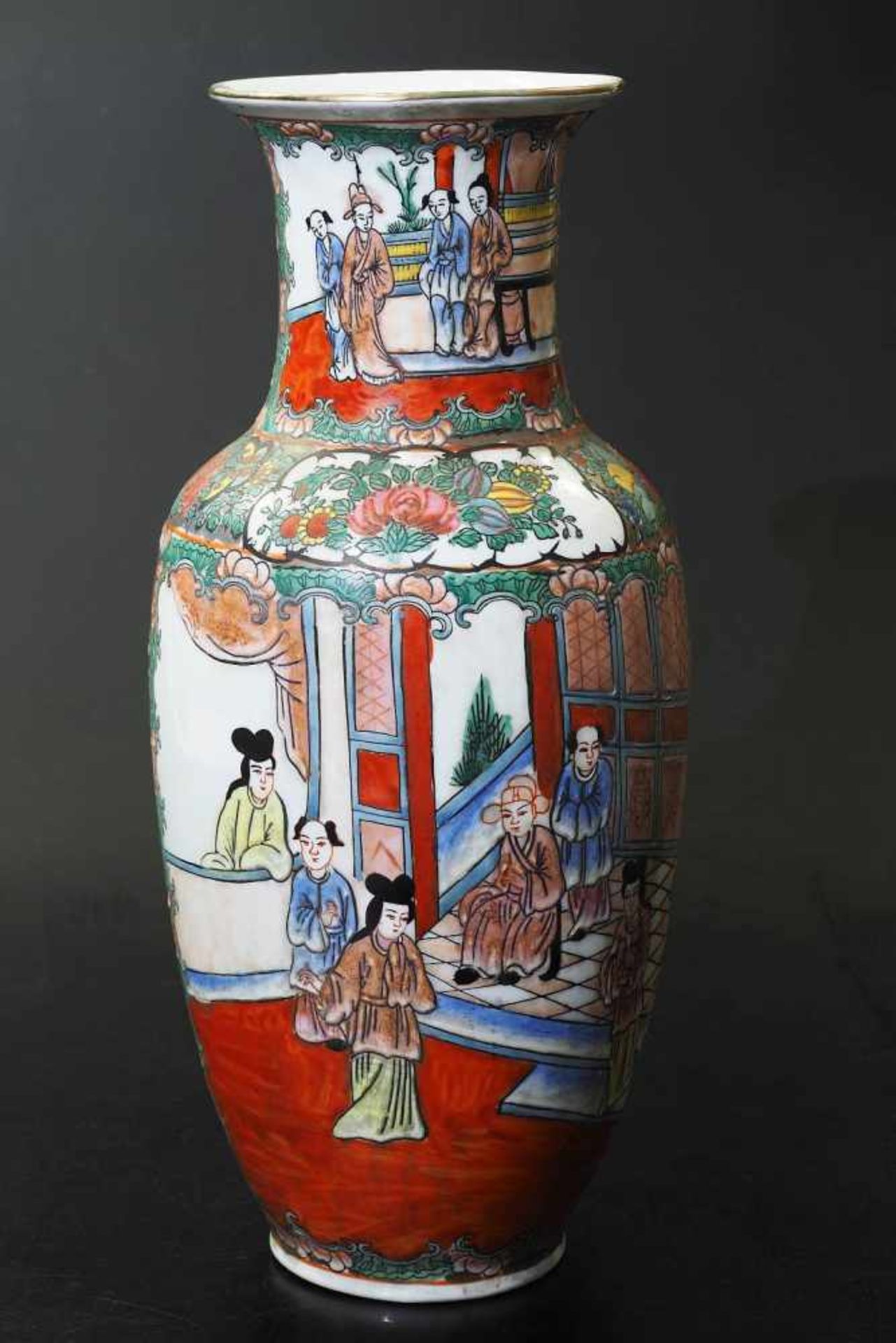 China Vase Periode Ching Dynasty 1862 - 1875. China Vase Periode Ching Dynasty 1862 - 1875. - Bild 2 aus 8