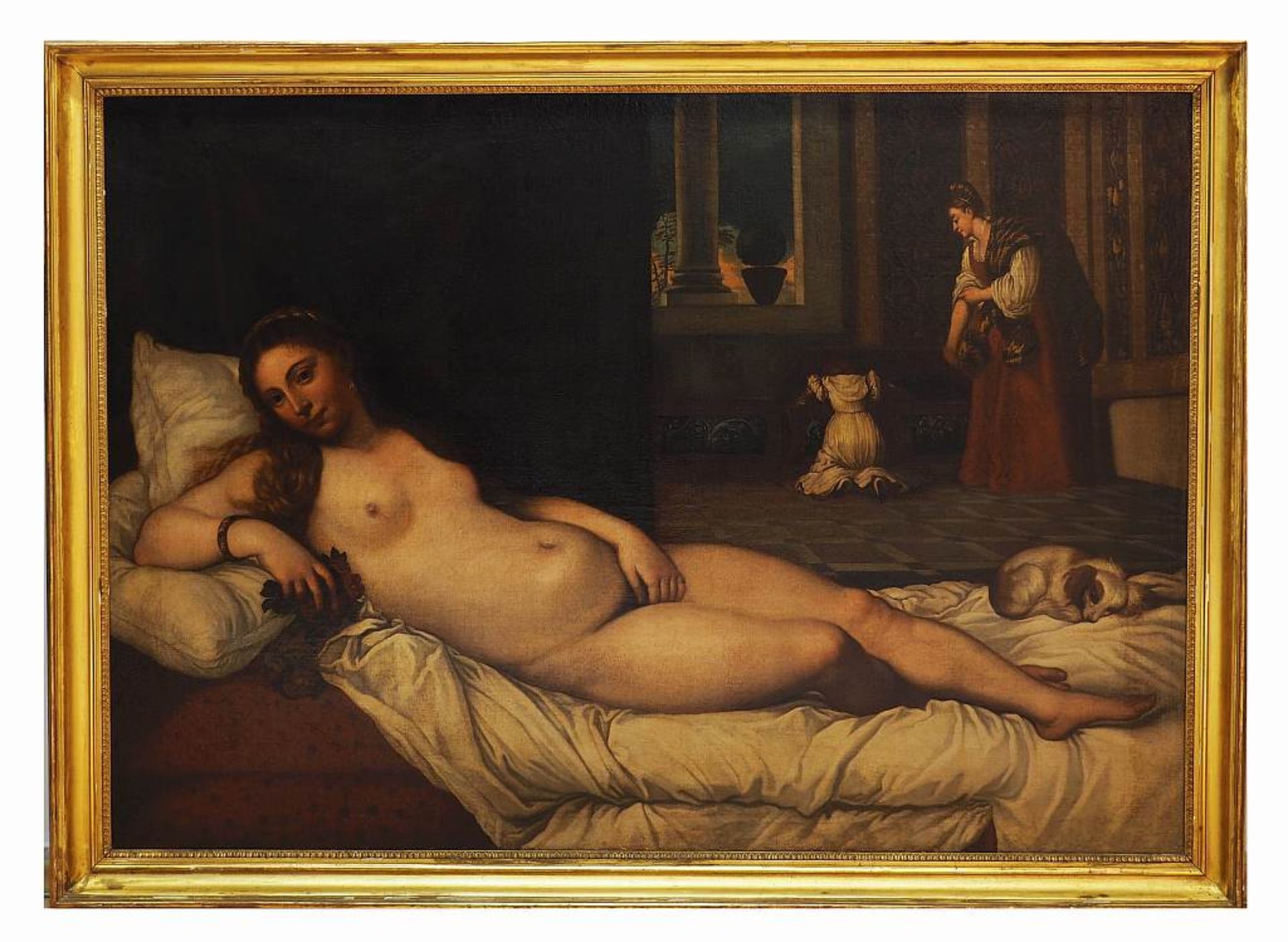 Unbekannter Altmeisterkopist "Die Venus von Urbino".Unbekannter Altmeisterkopist "Die Venus von - Bild 3 aus 5