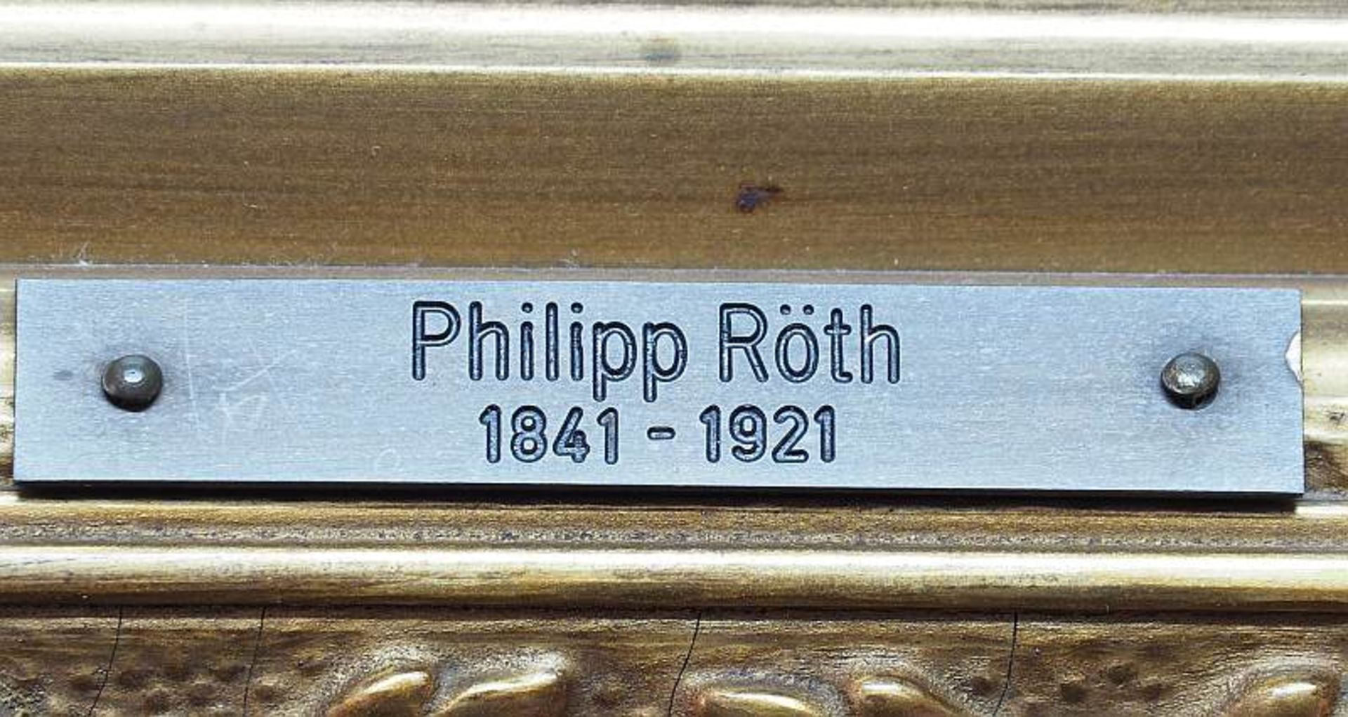 RÖTH. Philipp. RÖTH. Philipp. 1841 Darmstadt - 1921 München. Rastende in Landschaft. Öl auf - Bild 6 aus 7