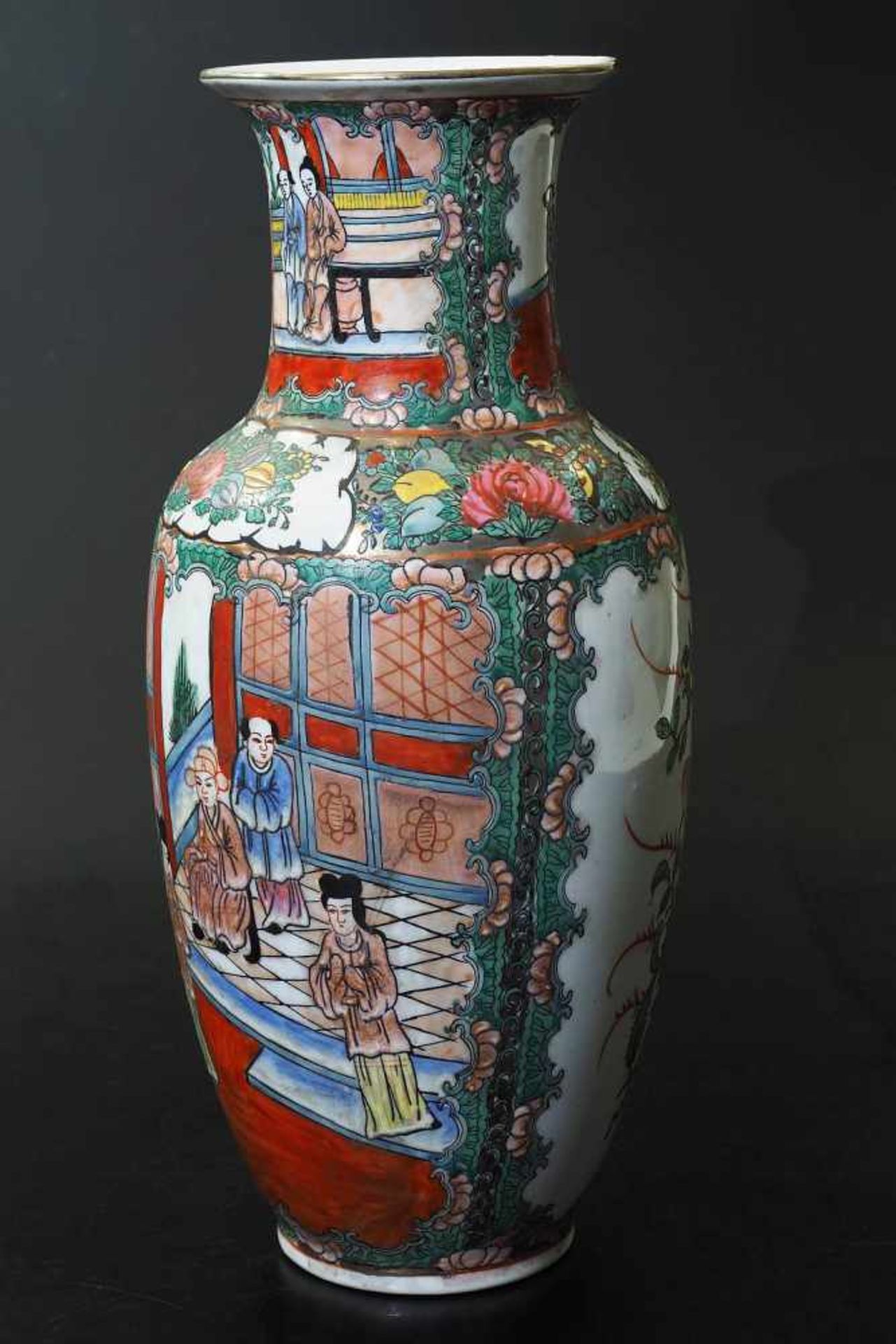 China Vase Periode Ching Dynasty 1862 - 1875. China Vase Periode Ching Dynasty 1862 - 1875. - Bild 3 aus 8