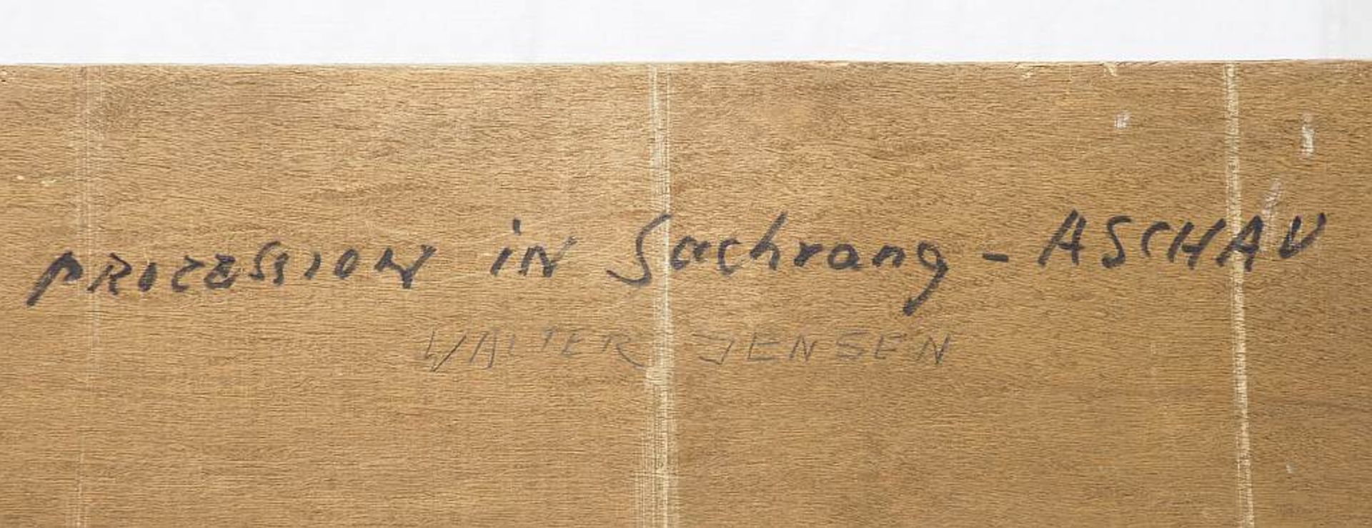 JENSEN, Walter.JENSEN, Walter. Prozession in Sachrang-Aschau/Chiemsee. Öl auf Holzplatte, rechts - Bild 5 aus 6